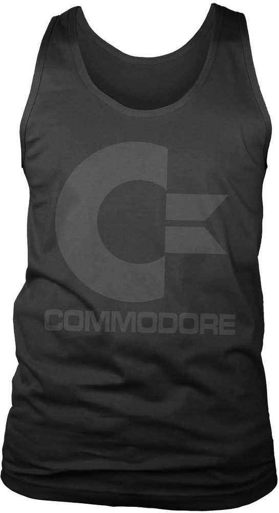 Nintendo T-Shirt Commodore Black Logo Tank Top