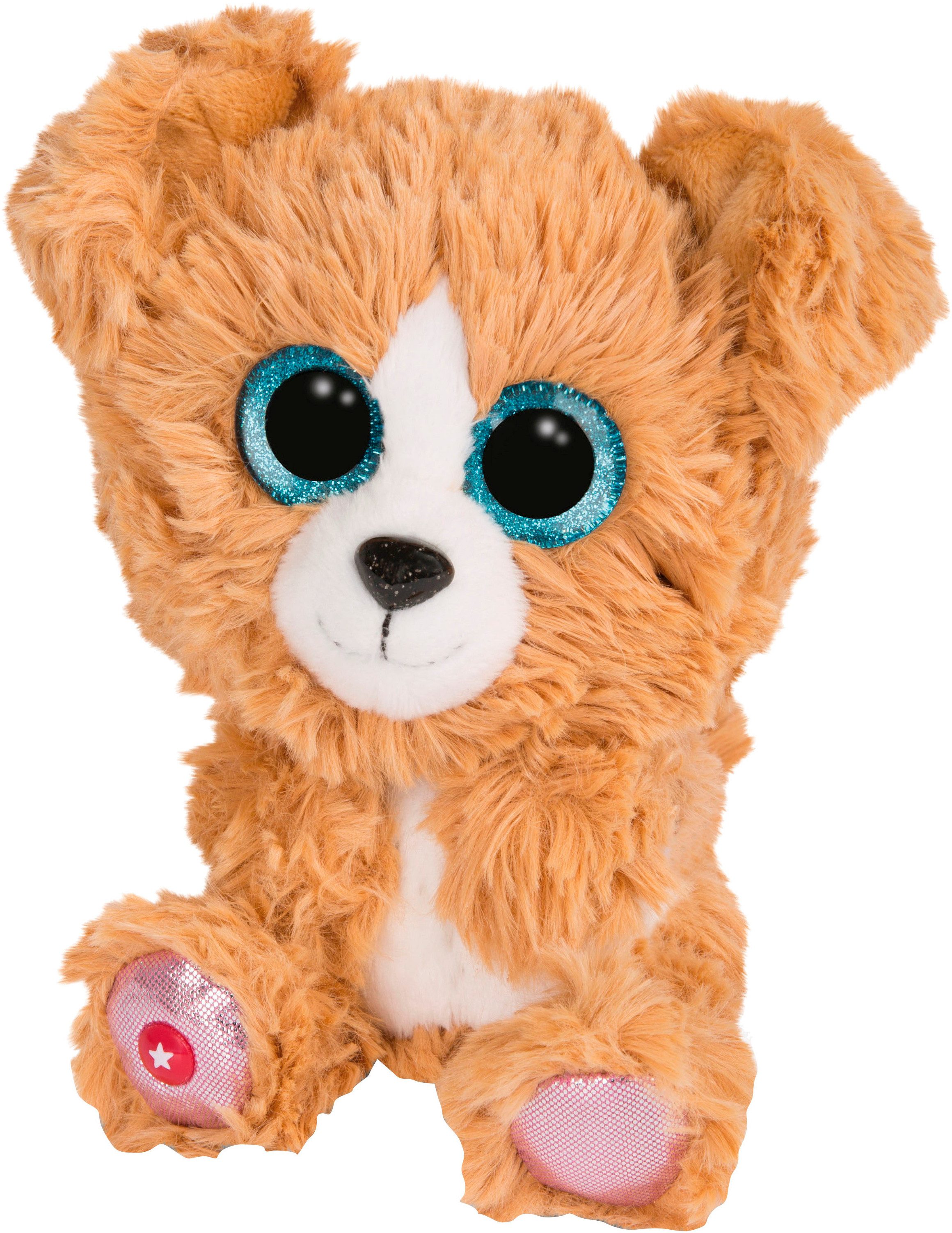 Nici Kuscheltier Glubschis, Hund Lollidog, 15 cm schlenkernd