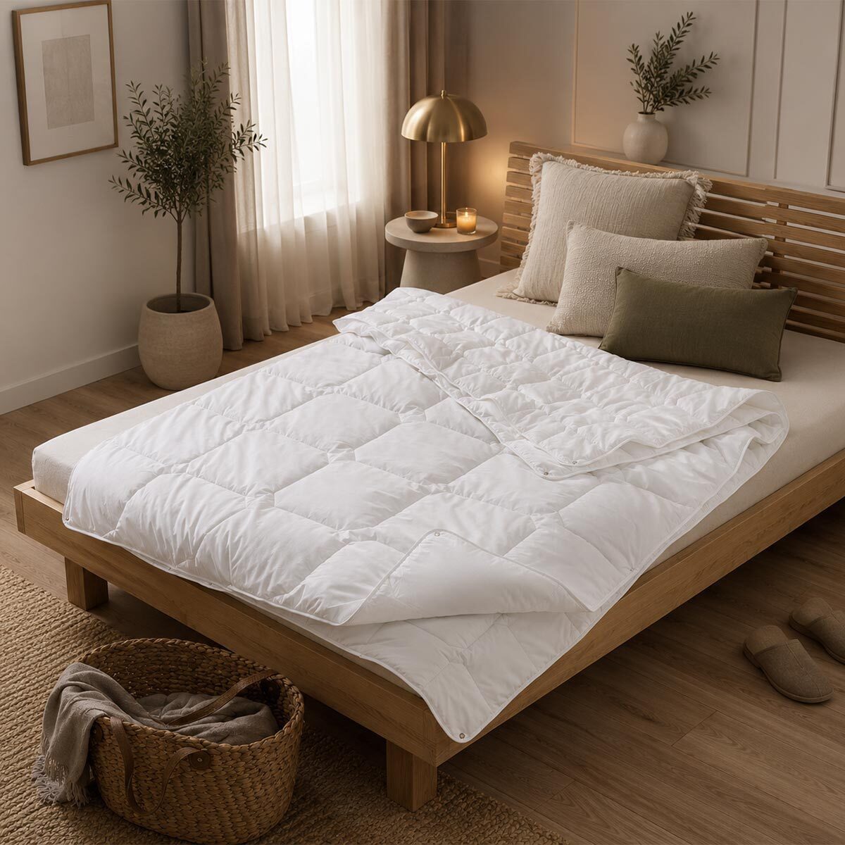 TRAUMSCHLAF Naturfaserbettdecke Veluna Vierjahreszeiten, Füllung: Bezug: 50% Lyocell, 50% Baumwolle, Füllung: 70% Lyocell, 30% Polyester, Bezug: Bezug: 50% Lyocell, 50% Baumwolle, Füllung: 70% Lyocell, 30% Polyester