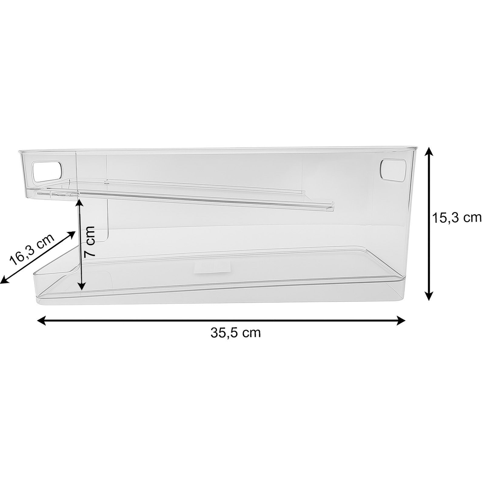 BURI Flaschenablage 12 Kühlschrank Dosen Organizer 150 - 330ml Getränkedosen Dosenspender