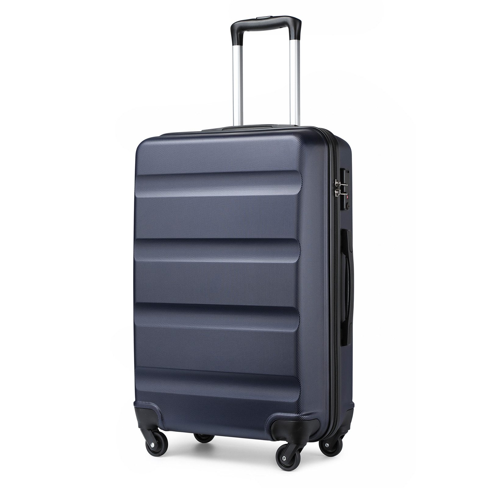 KONO Hartschalen-Trolley Handgepäck Leicht Hartschalenkoffer aus ABS Reisekoffer mit 4 Rollen