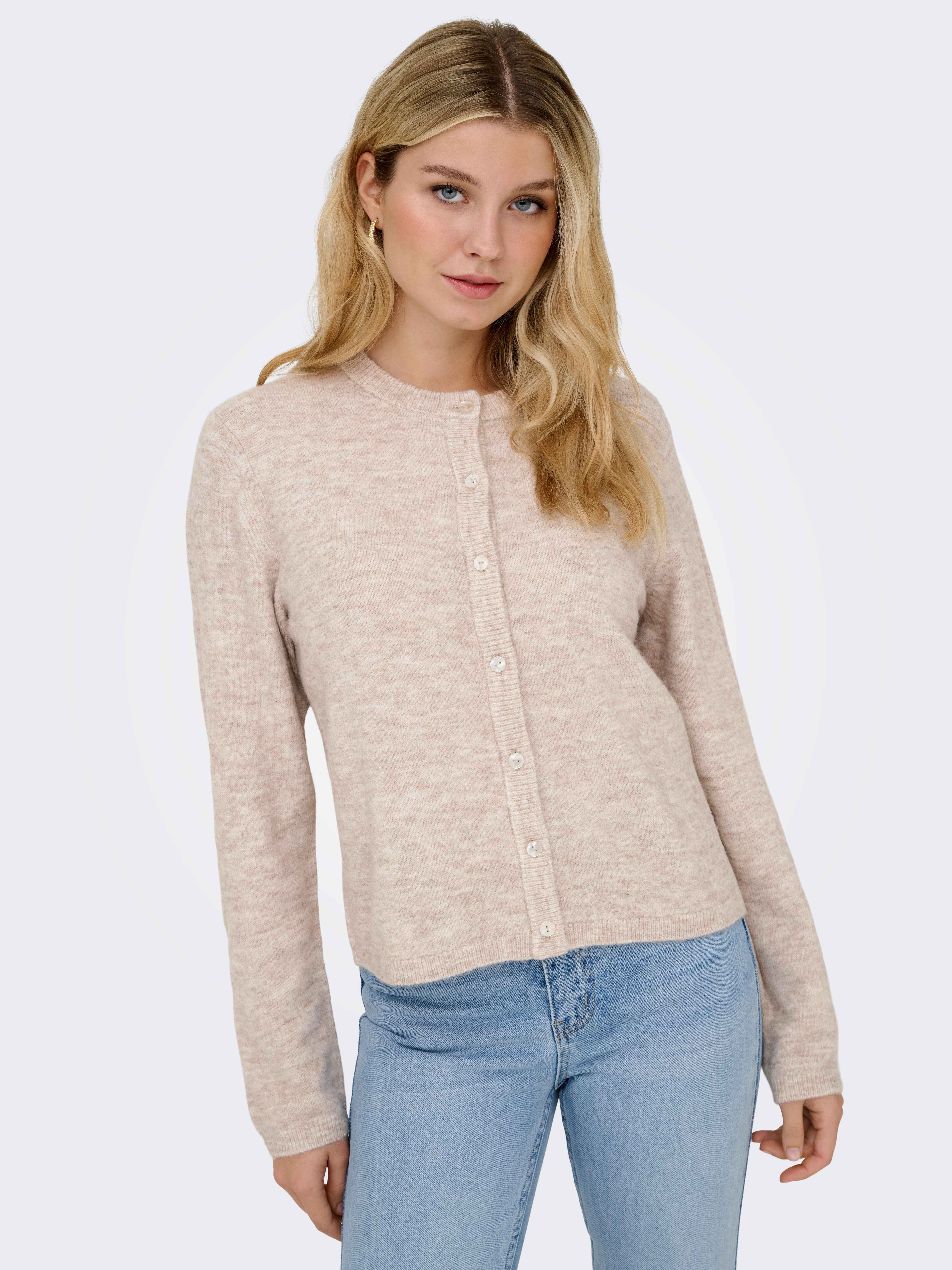 ONLY Strickjacke ONLSIMONI L/S O-NECK CARDIGAN KNT NOOS lockere Passform günstig online kaufen