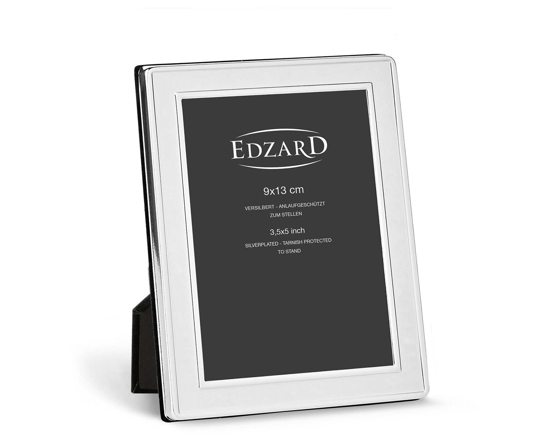 EDZARD Bilderrahmen Nardo, versilbert und anlaufgeschützt, für 9x13 cm Foto