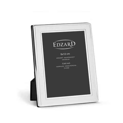 EDZARD Bilderrahmen Nardo, versilbert und anlaufgeschützt, für 9x13 cm Foto