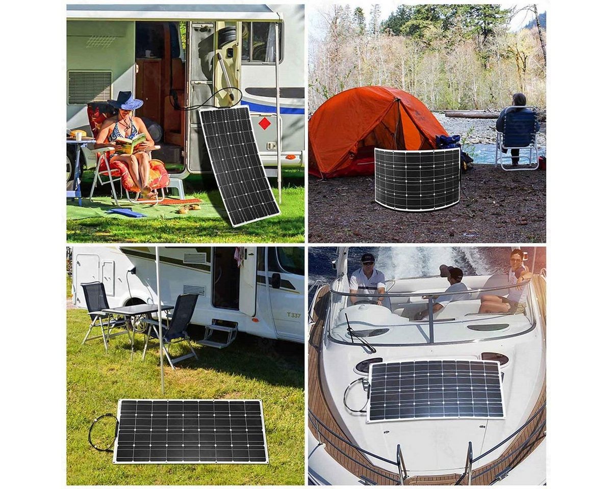 Thumbnail - Rhein Beleuchtung Solarmodul 200W 18V Flexibles Solarpanel, (1-St., flexibles solarpanel, flexible solarmodule, photovol...