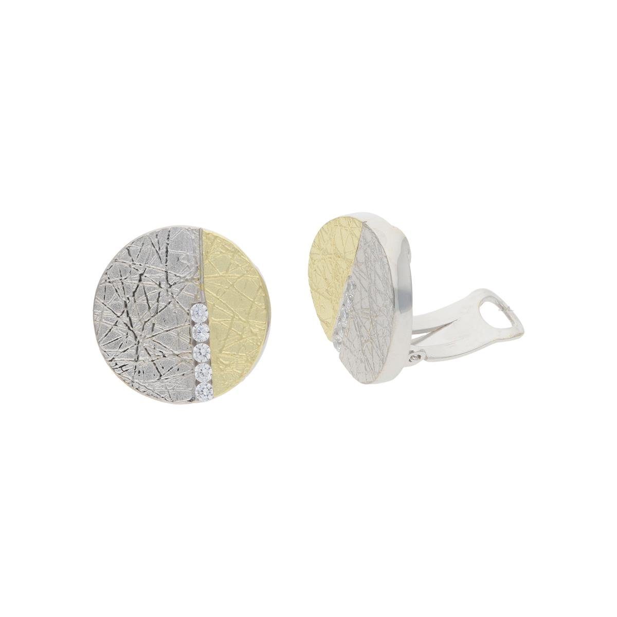 JuwelmaLux Paar Ohrclips JuwelmaLux Ohrclips 925/000 Sterling Silber mit synth. Zirkonia JL20-0 (kein Set, 2-tlg., inkl. edelm Schmucketui)