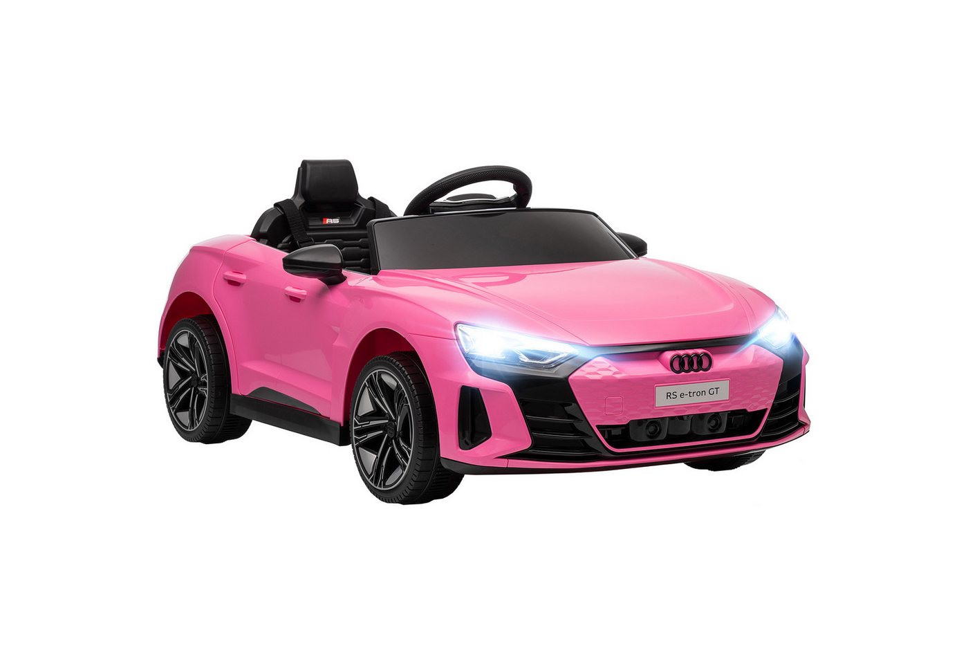 HOMCOM Elektro-Kinderauto 12V Audi E-tron mit Fernbedienung, Musikfunktion, Belastbarkeit 25 kg, (1-tlg), für Garten, Balkon, Rosa