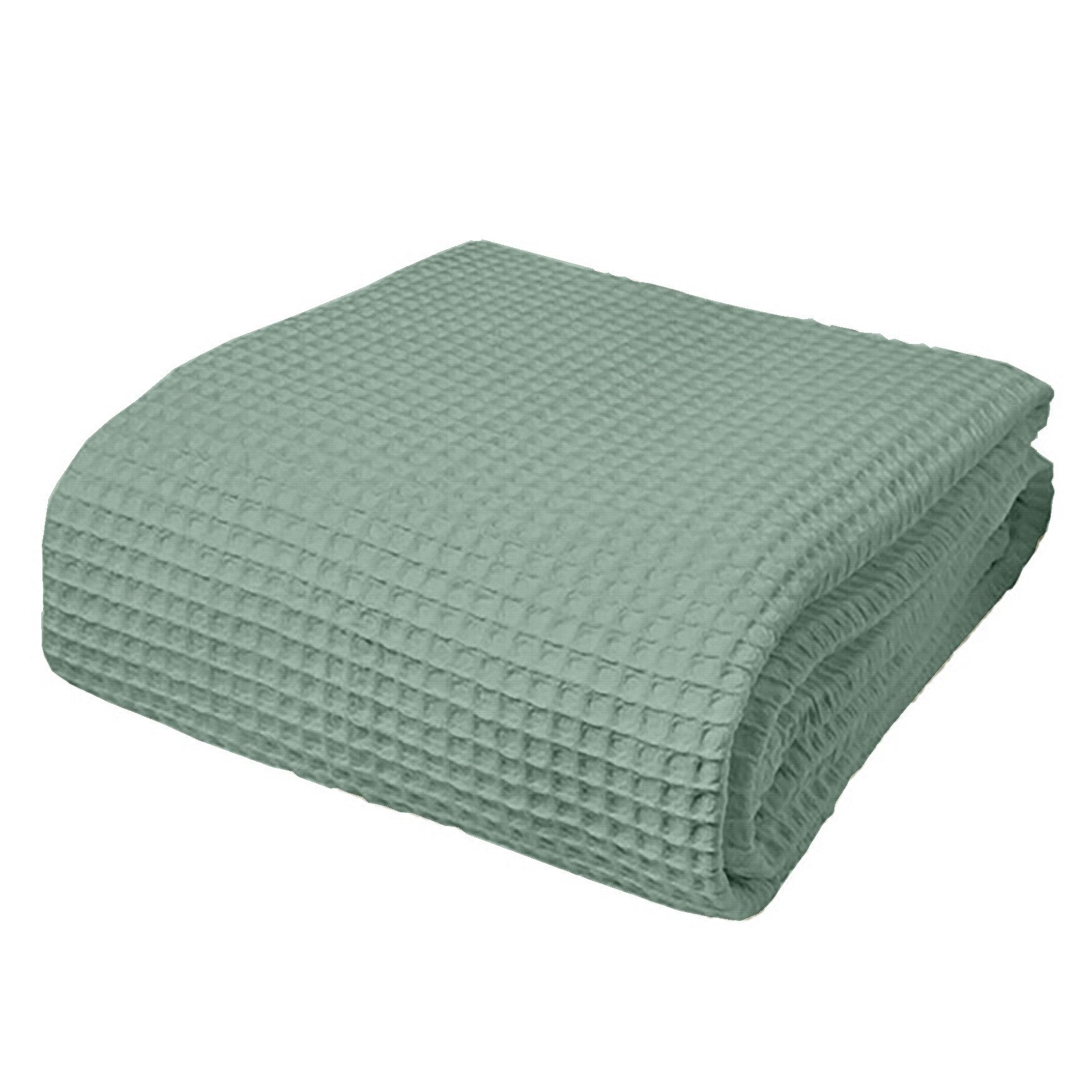 Wülfing Sommerbettdecke leichte Pique Baumwolldecke Sommerdecke Wohndecke, 100% Baumwolle weiche Qualität