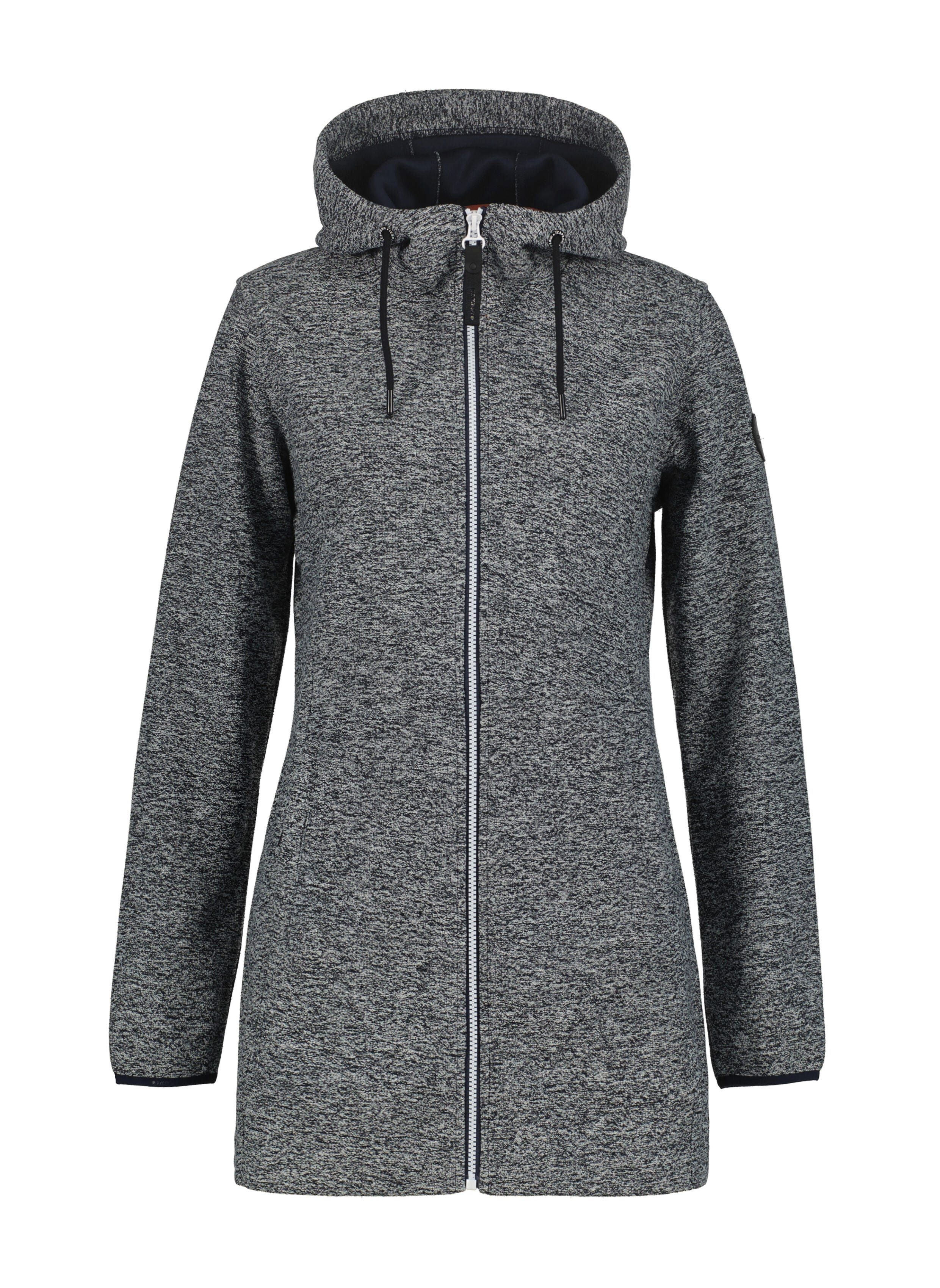 Icepeak Strickjacke D STRICKFLEECEJACKE ALZEY (1-tlg) Wasserabweisend & Atmungsaktiv & Windabweisend