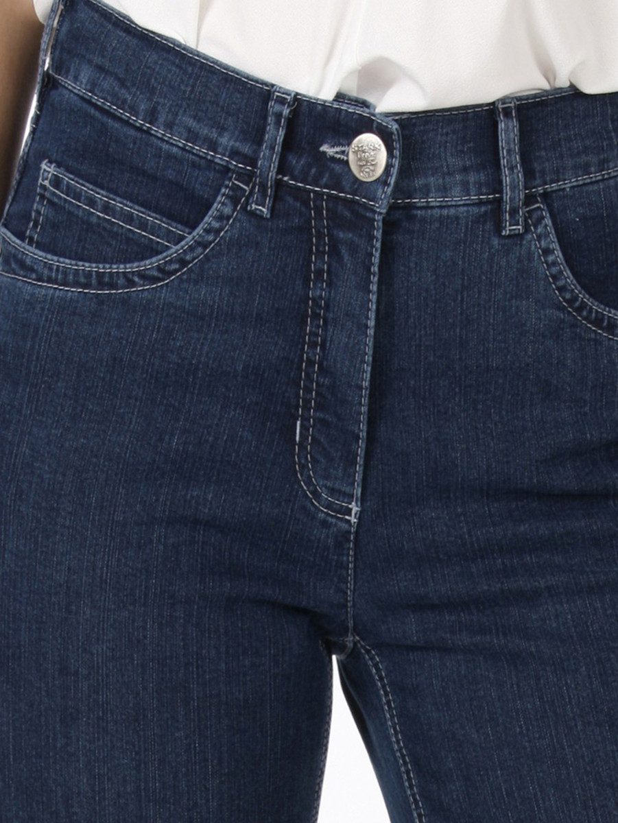 STARK DIE HOSE Stretch-Jeans Style GRETA, Damen Jeans, unsichtbaren Dehnbund, auch Kurzgröße OEKO-TEX® Standard 100