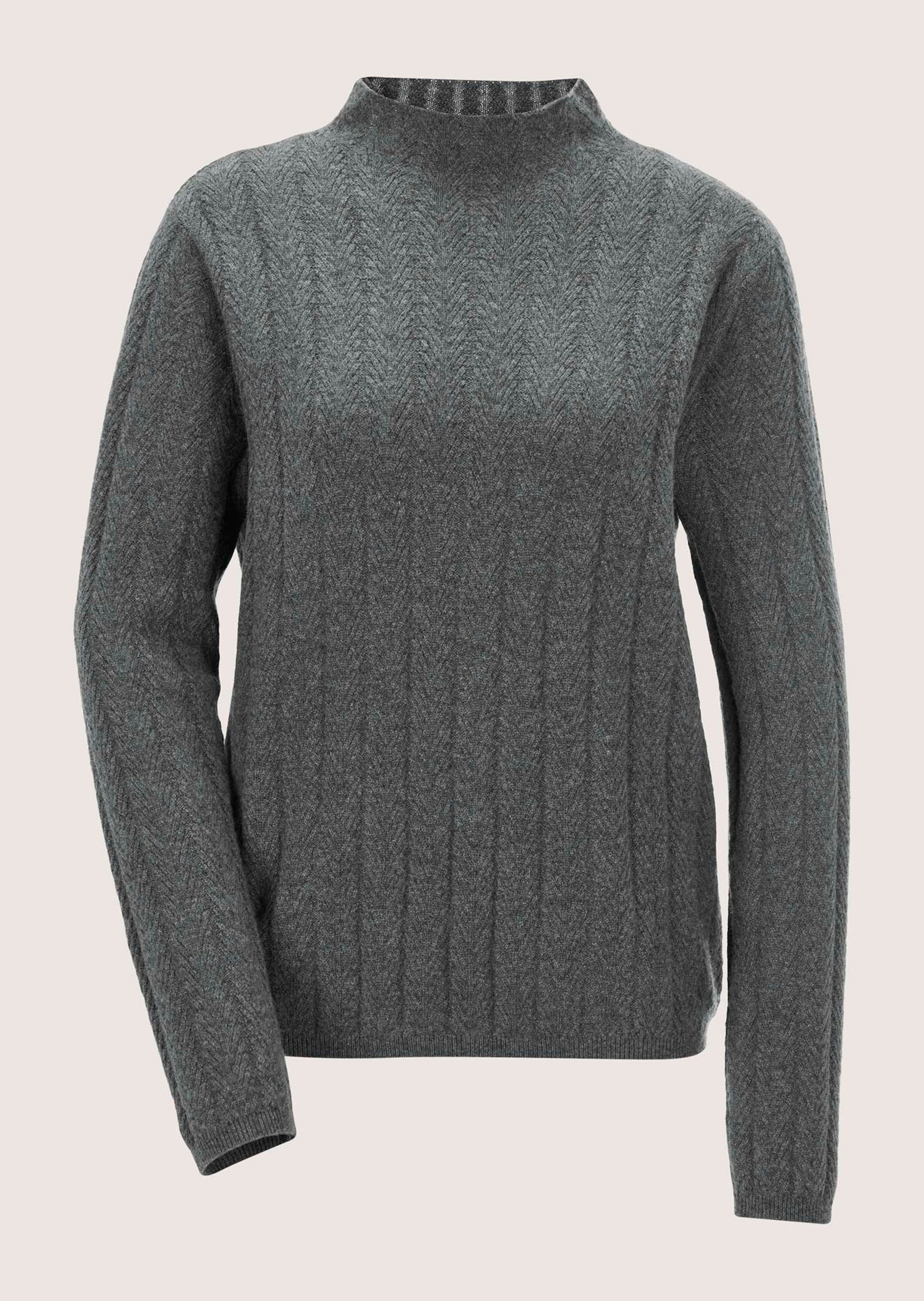 Strickpullover Luxuriöser Strickpullover mit Stehkragen