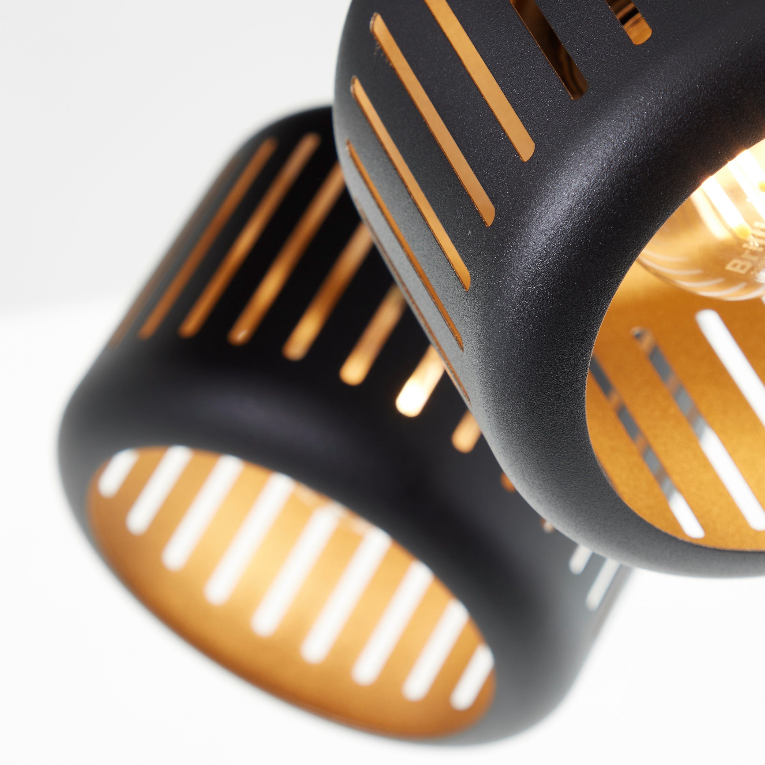 Brilliant Deckenstrahler Tyas, ohne Deckenspot, Leuchtmittel, 11 23 x schwarz/gold 39 cm, E14, x schwenkbar, Aluminium