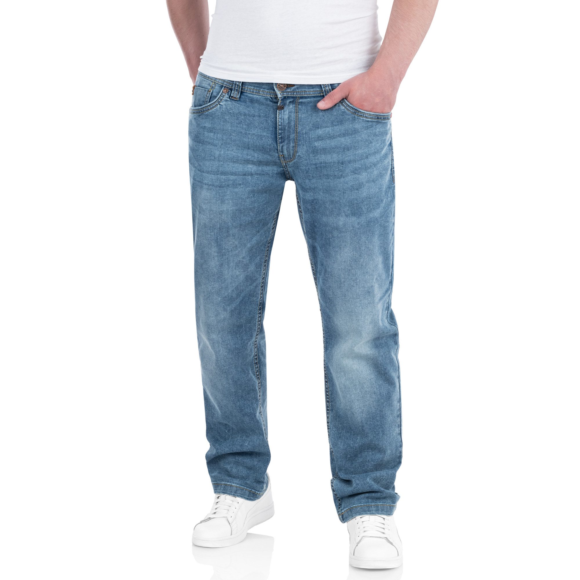 TIMEZONE Stretch-Jeans Eduardo TZ Slim Fit Jeanshose - Blue Denim Wash Bequ günstig online kaufen