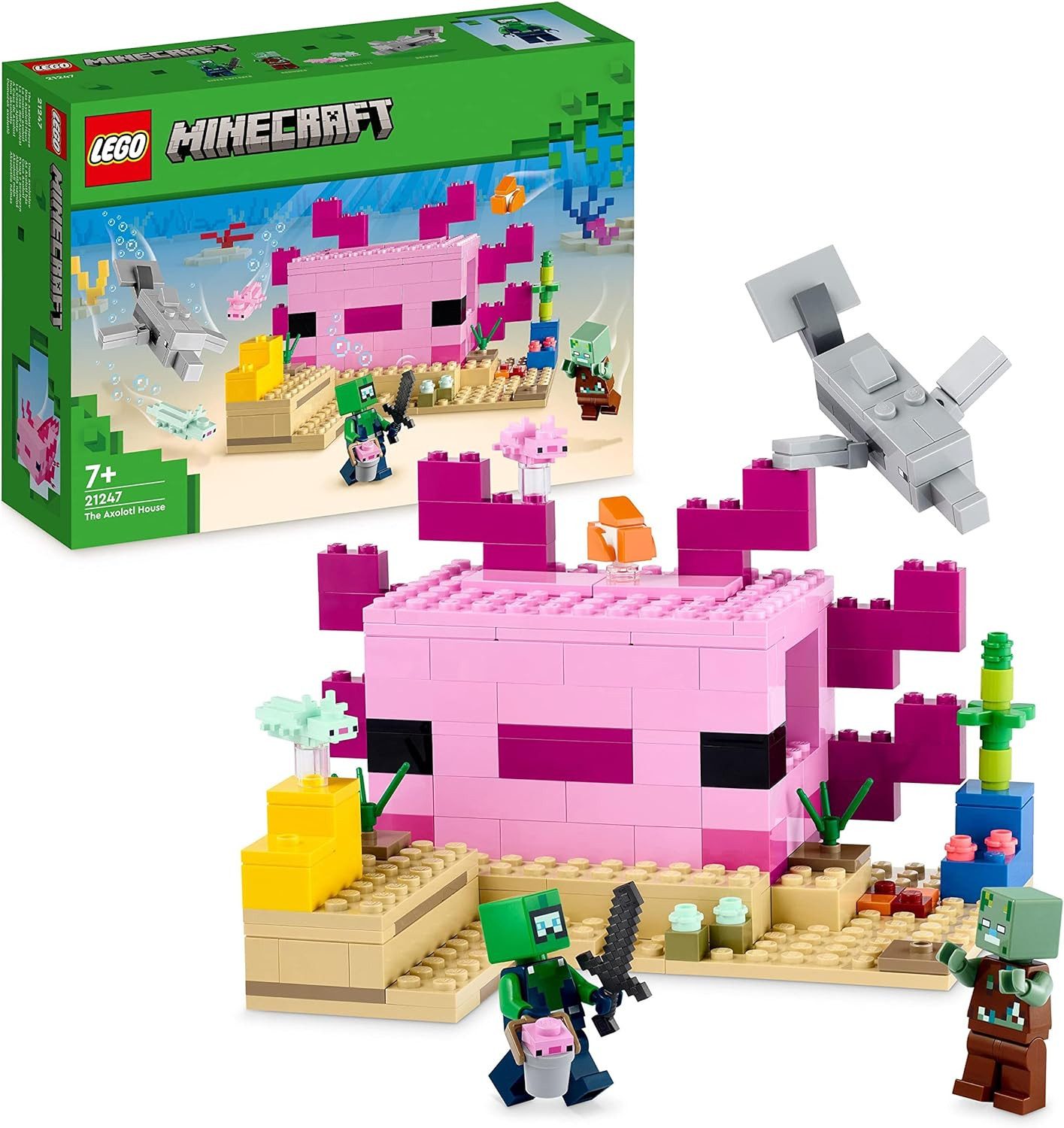 LEGO® Minecraft - Das Axolotl-Haus baubare günstig online kaufen