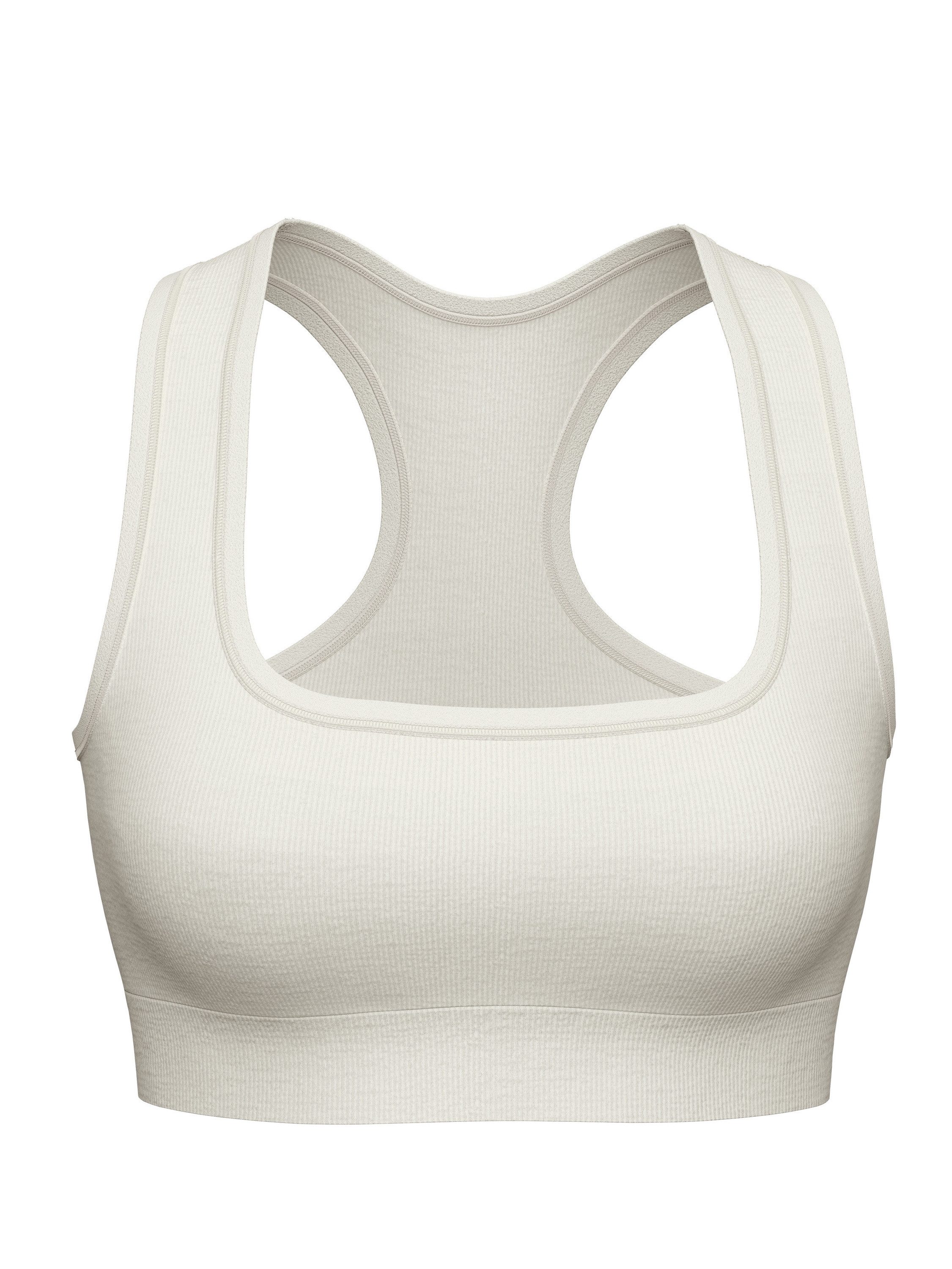 CALIDA Bustier Seamless Natural Damen (1-tlg) Racerback, fein gerippt und angenehm weich