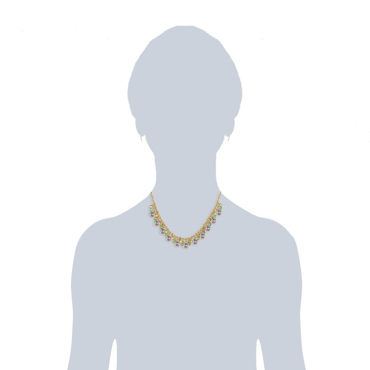 Lulu & Jane Collier gelbgold, verziert mit Kristallen von Swarovski® günstig online kaufen