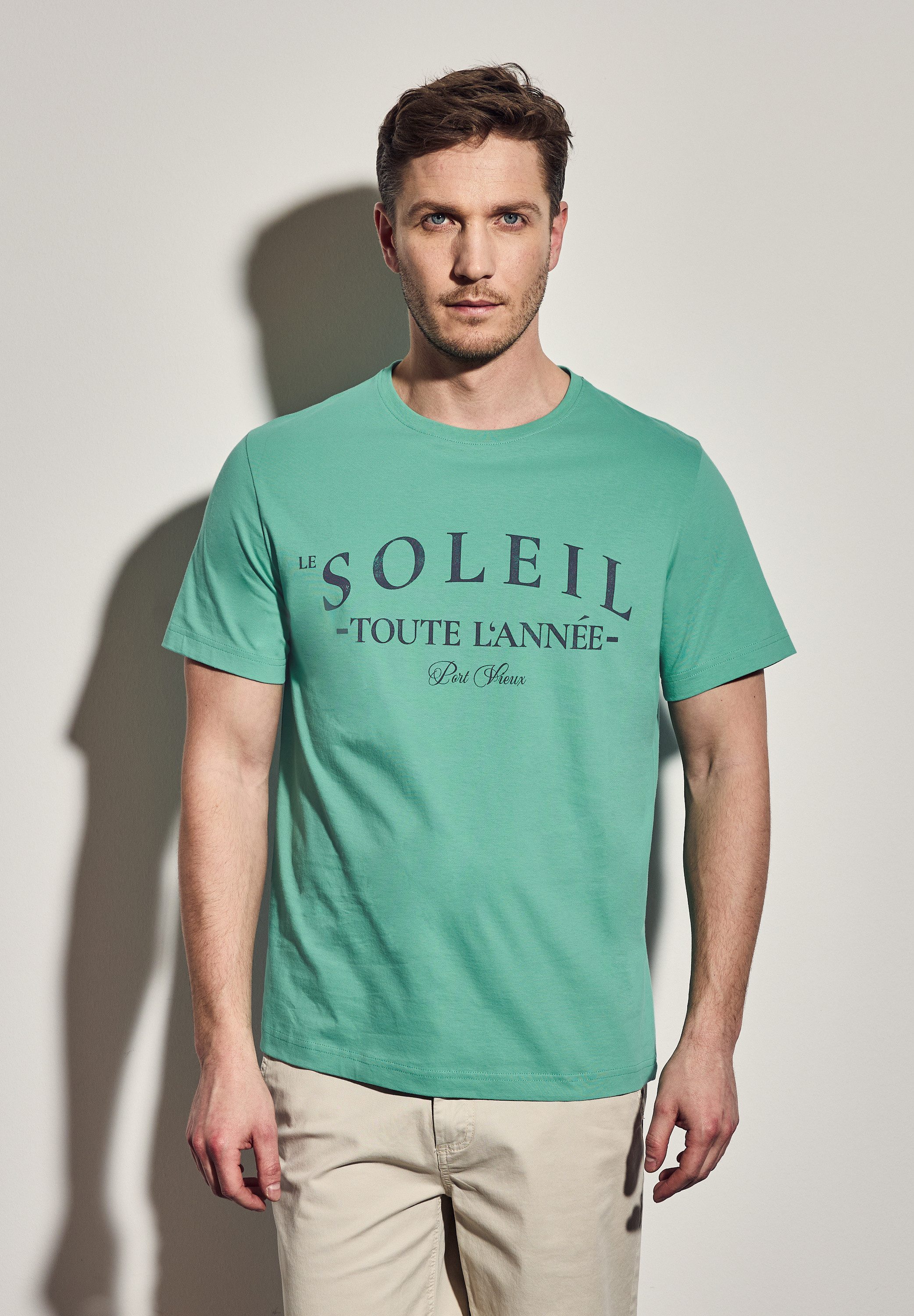 STREET ONE MEN T-Shirt aus reiner Baumwolle