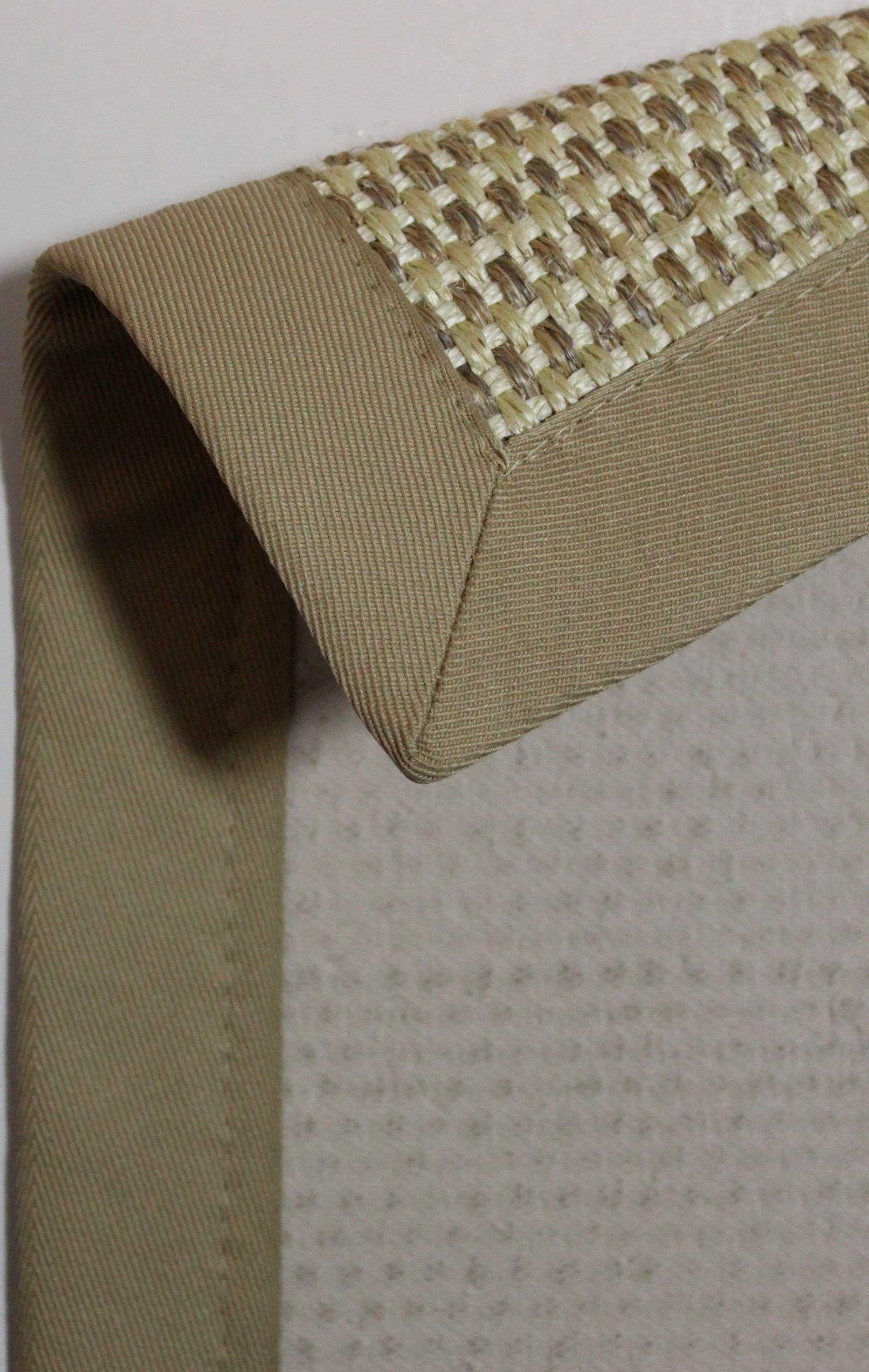 Dekowe Sisalteppich Brasil, rechteckig, Höhe: 6 mm, Flachgewebe, Obermaterial: 100% Sisal, mit Bordüre, Wohnzimmer