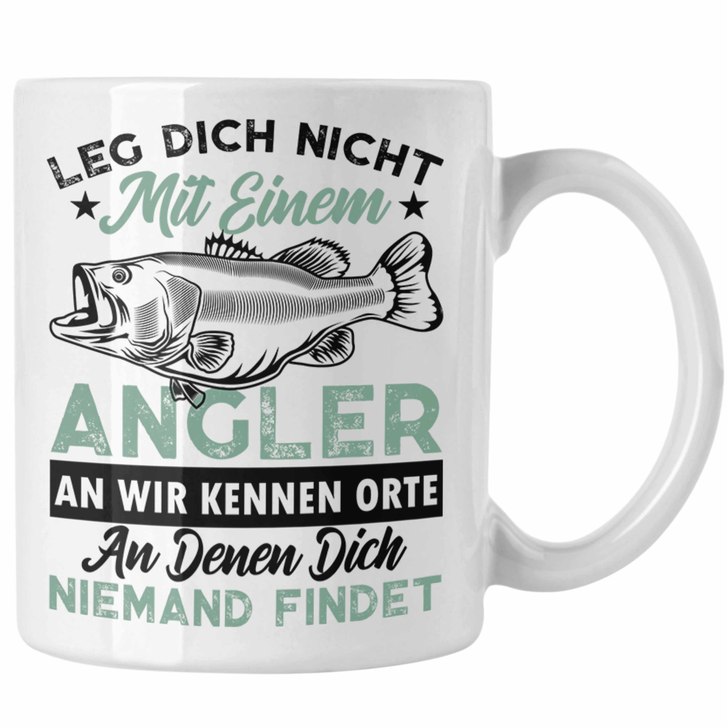 - Fischen zum Trendation Lustiger Fischer Dich Nicht Tasse Geschenkidee Tasse Angeln Spruch Weiss Mit An Angler Einem Leg Trendation