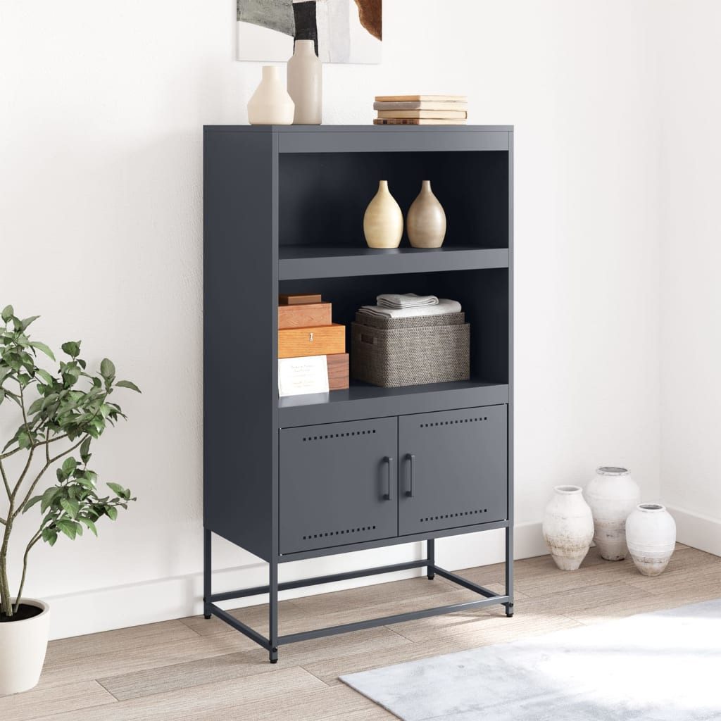 vidaXL Highboard Highboard Anthrazit 68,5x38,5x123,5 cm günstig online kaufen