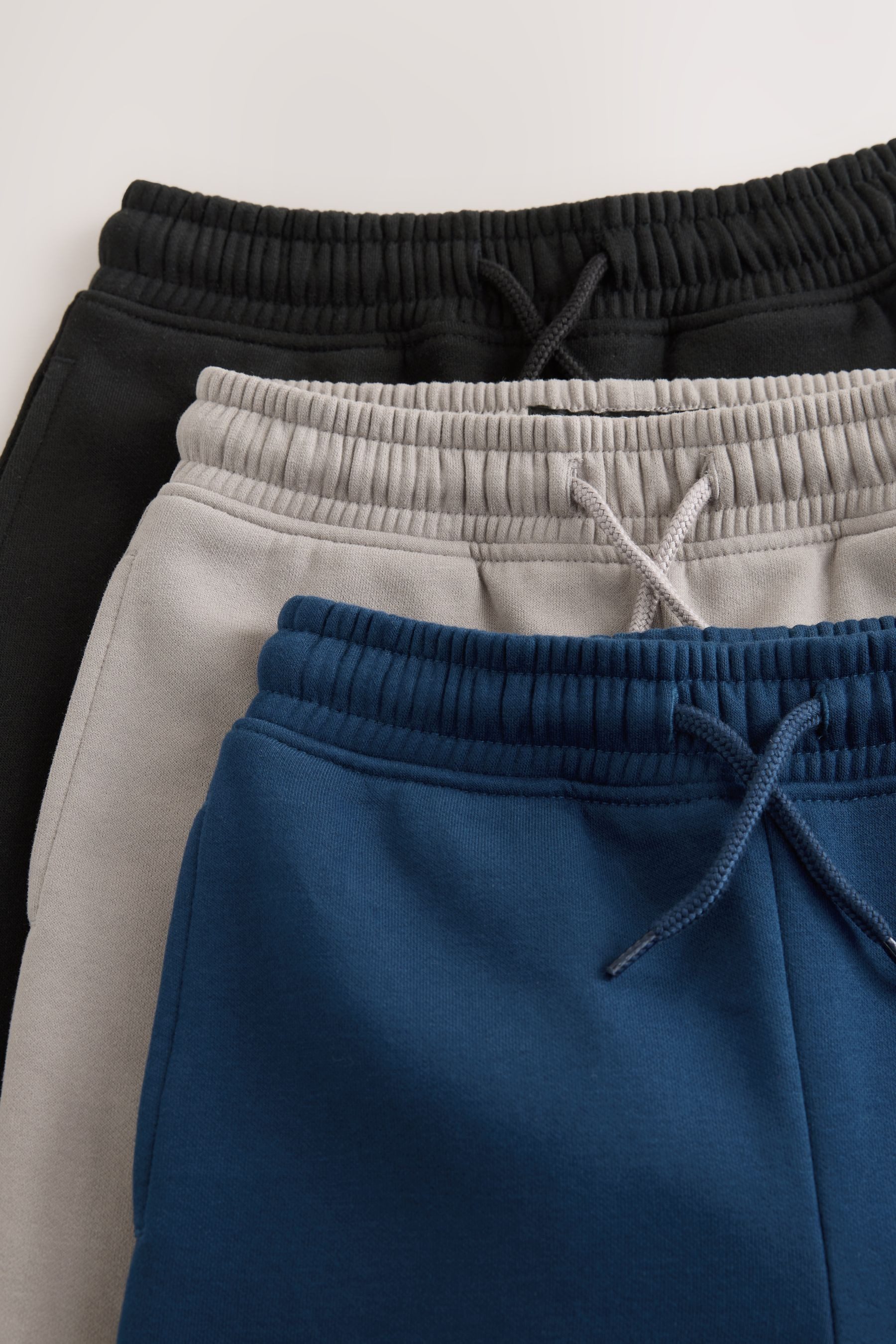 Next Jogginghose Jogginghose ohne Bündchen, 3er-Pack (3-tlg)