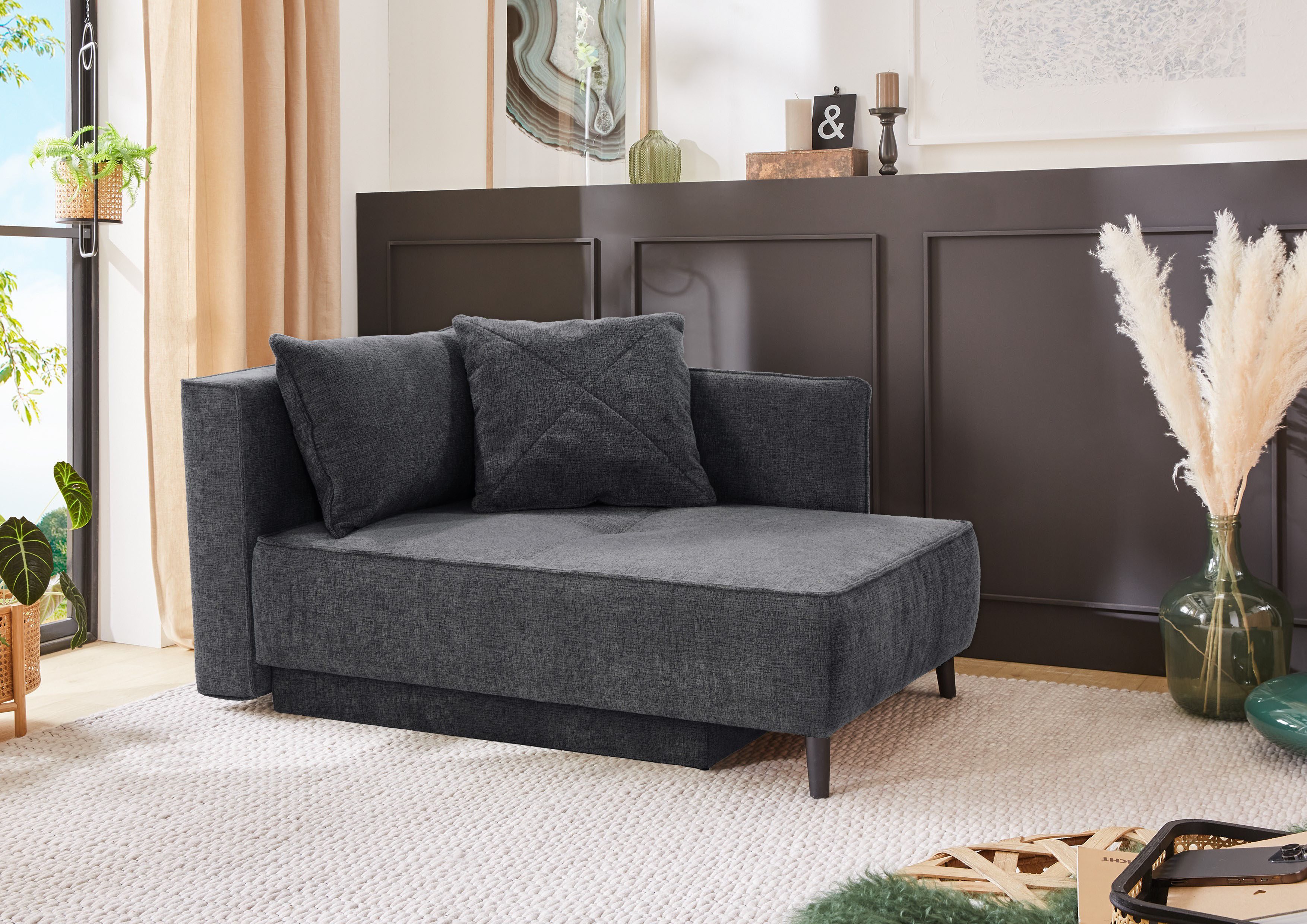 Jockenhöfer Gruppe Recamiere "Rex" mit Bettfunktion und Bettkasten, Federke günstig online kaufen