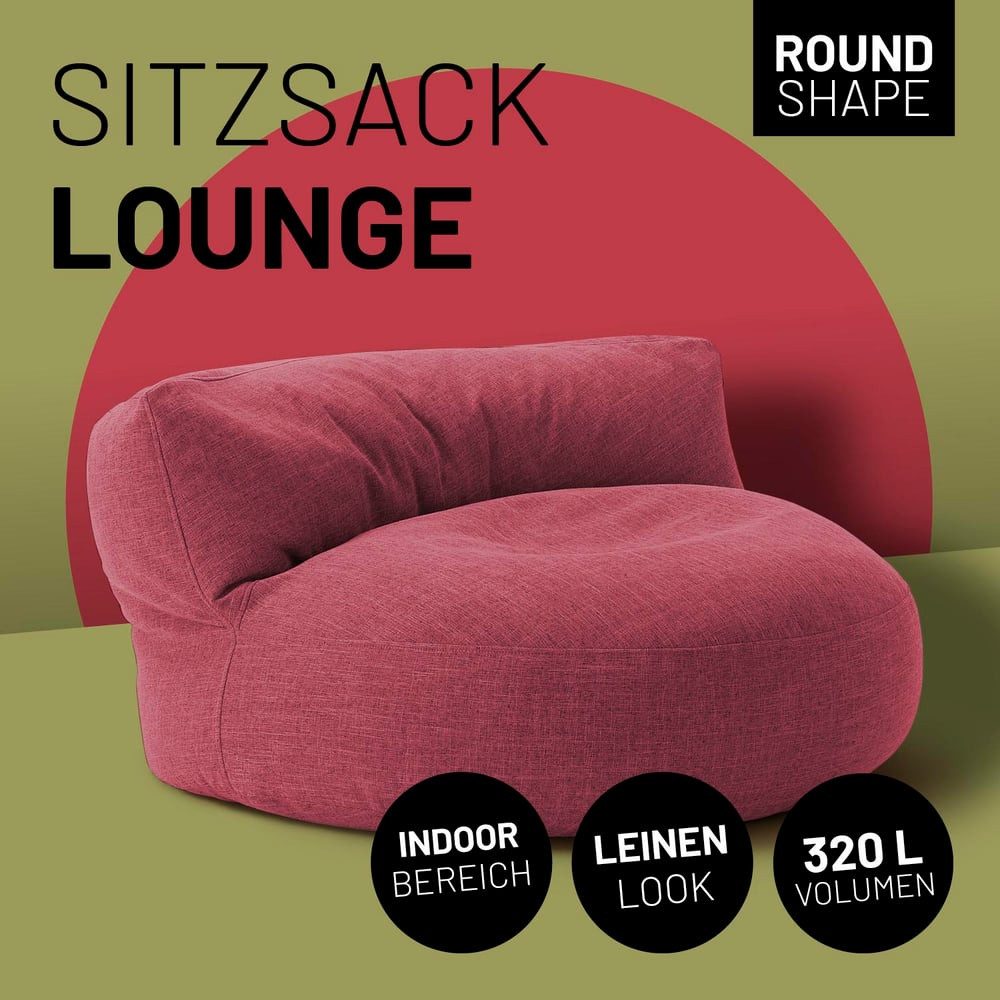 Lumaland Sitzsack Round Sofa Sitzkissen Bean günstig online kaufen