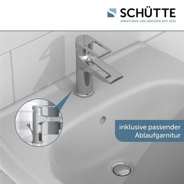 Schütte Waschtischarmatur DERBY Wasserhahn Bad, geräuscharm, Marken Mischdüse