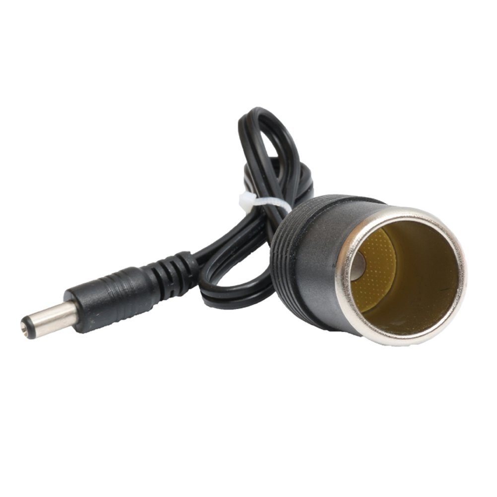 Bolwins E29C KFZ LKW Netzteil Kabel DC 5.5x2.1mm Stecker zu Zigarettenanzünder Stromkabel, DC 5,5×2,1 mm Stecker, Zigarettenanzünder-Buchse (30 cm), 12V/24V, bis 10A/120W, für Autozubehör