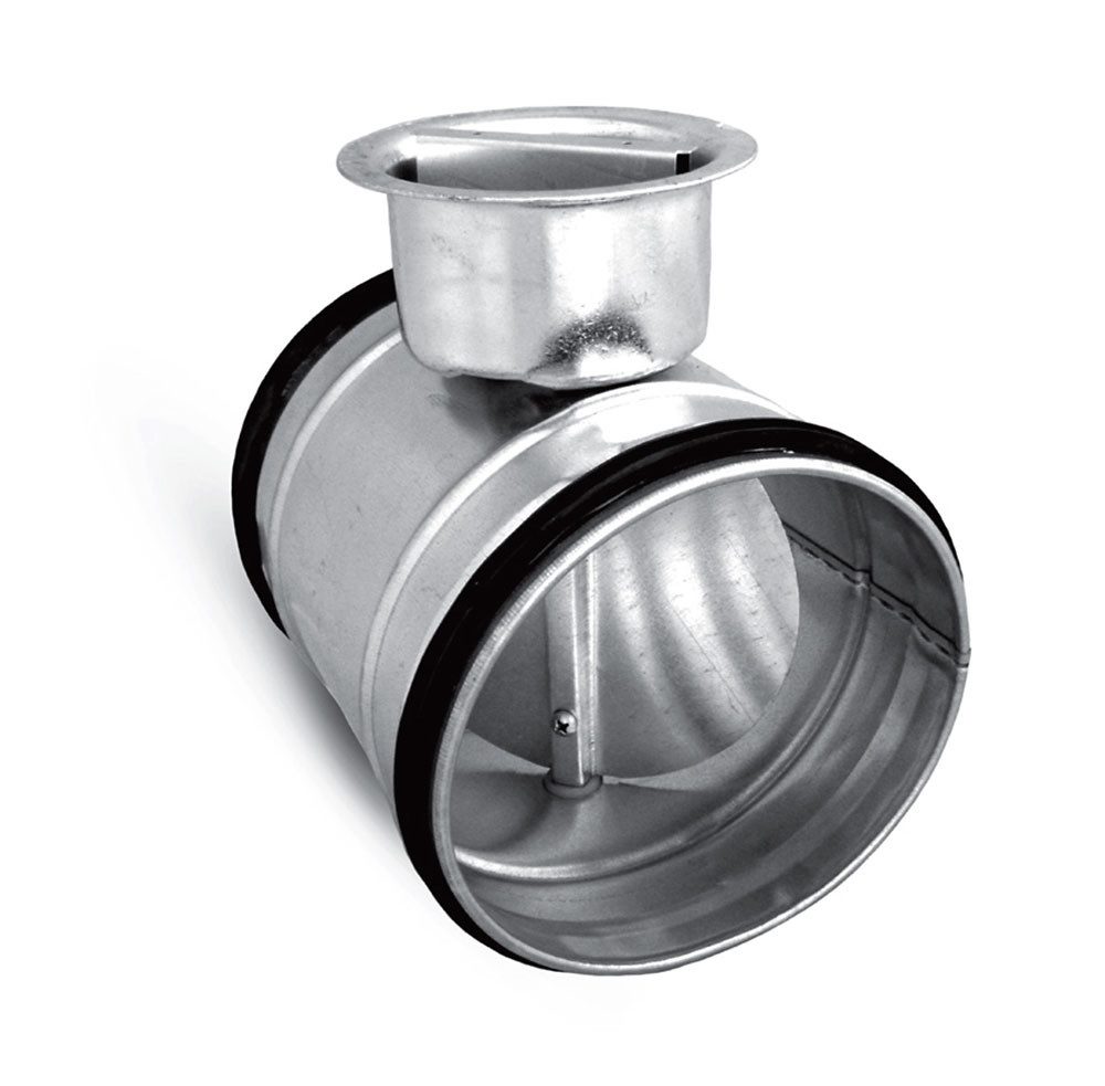 luftundklima24 Umluftmodul Drosselklappe aus verzinktem Stahlblech, mit Dichtung, Ø100-400 mm