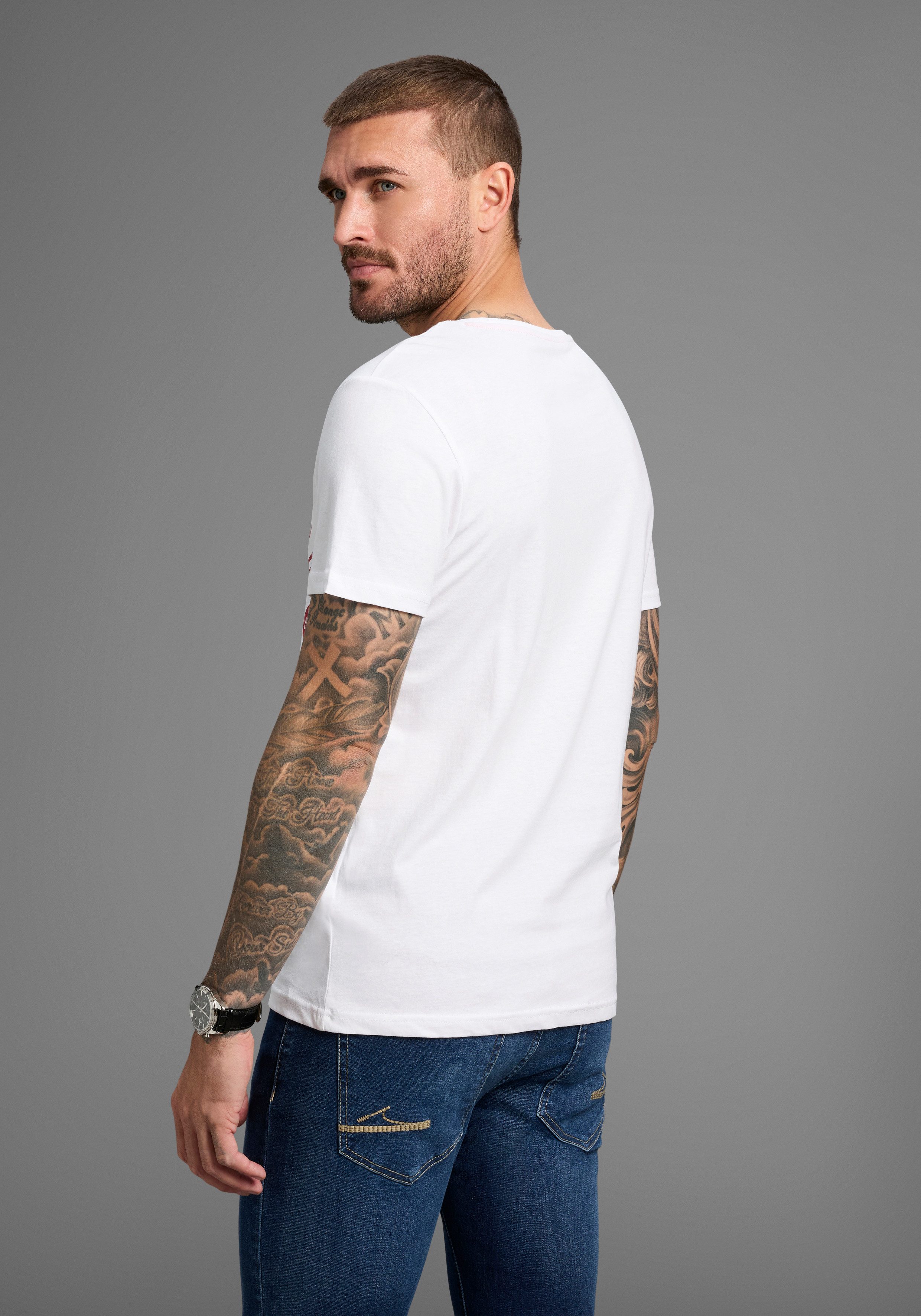 AJC T-Shirt Kurzarm, schmale Passform, im günstig online kaufen