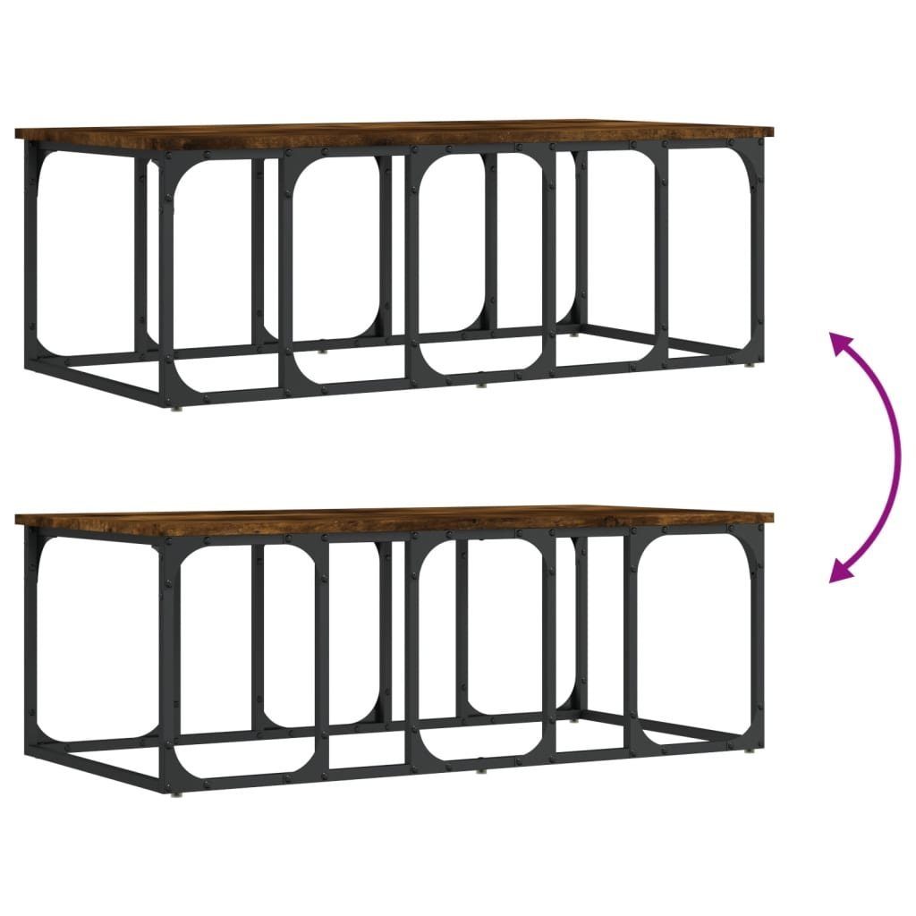 Räuchereiche Holzwerkstoff 100x50x35,5 Räuchereiche cm (1-St) Couchtisch | Couchtisch vidaXL Räuchereiche