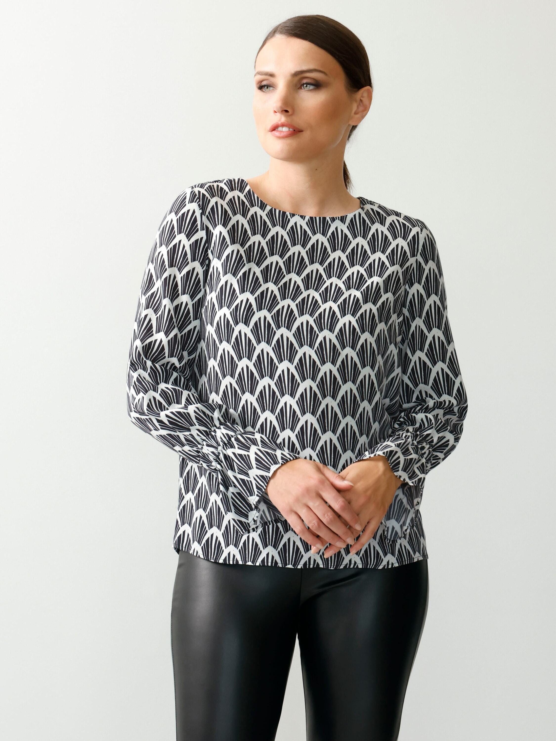 Alba Moda Schlupfbluse Bluse in Alloverprint