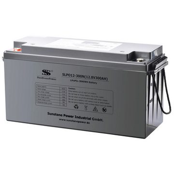 Sunstone Power LiFePO4 Batterie 12V 300Ah 3,84Kwh LiFePO4-Akkus Energiespeicher Solarakkus 300000 mAh (12 V), Bluetooth