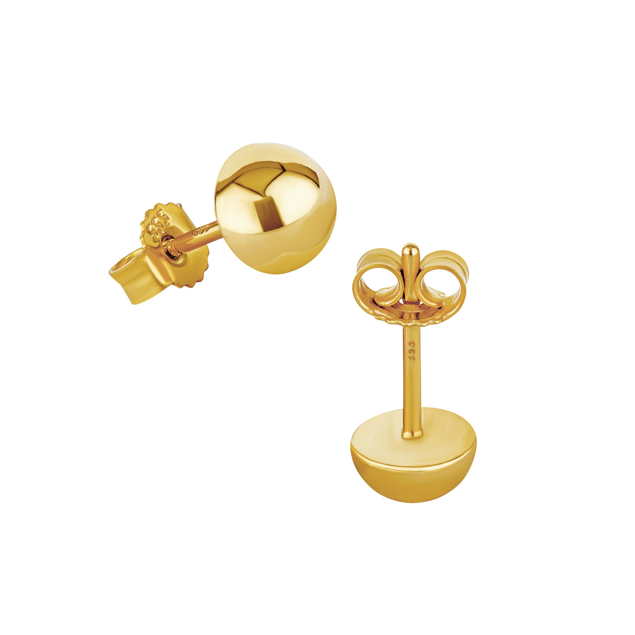 NKlaus Paar Ohrstecker Paar 6mm Ohrstecker 333 8 Karat Gelbgold Halbkugel günstig online kaufen