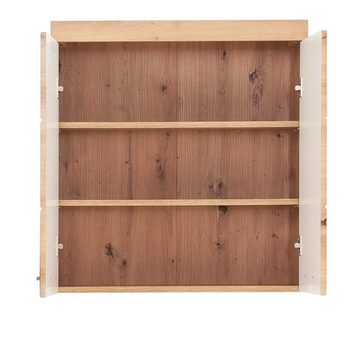 Lomadox Badmöbel-Set ALTENA-19, (Spar-Set, 2-St), Badezimmer Hängeschrank, Unterschrank in Asteiche, 73x190x31 cm