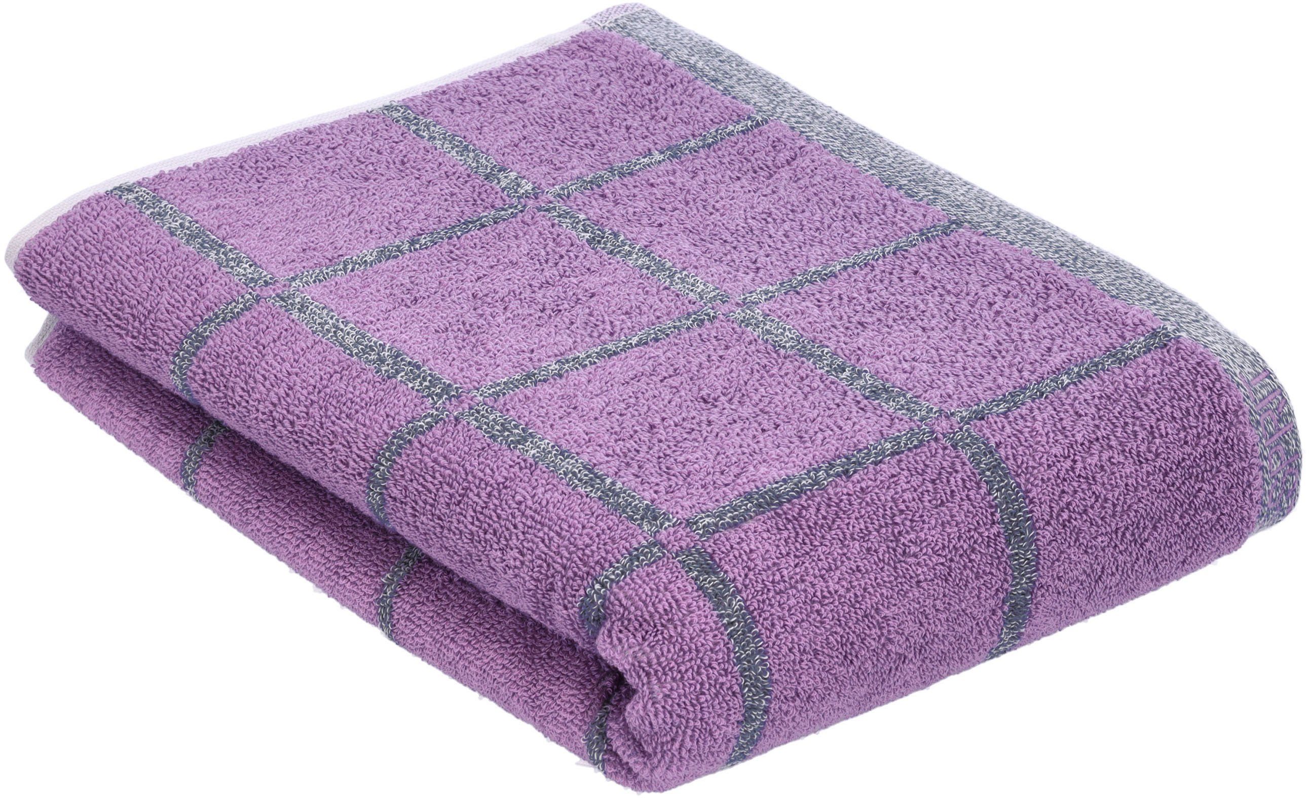 Esprit Duschtuch Melange Cube, Walkfrottier (1-St), günstig online kaufen