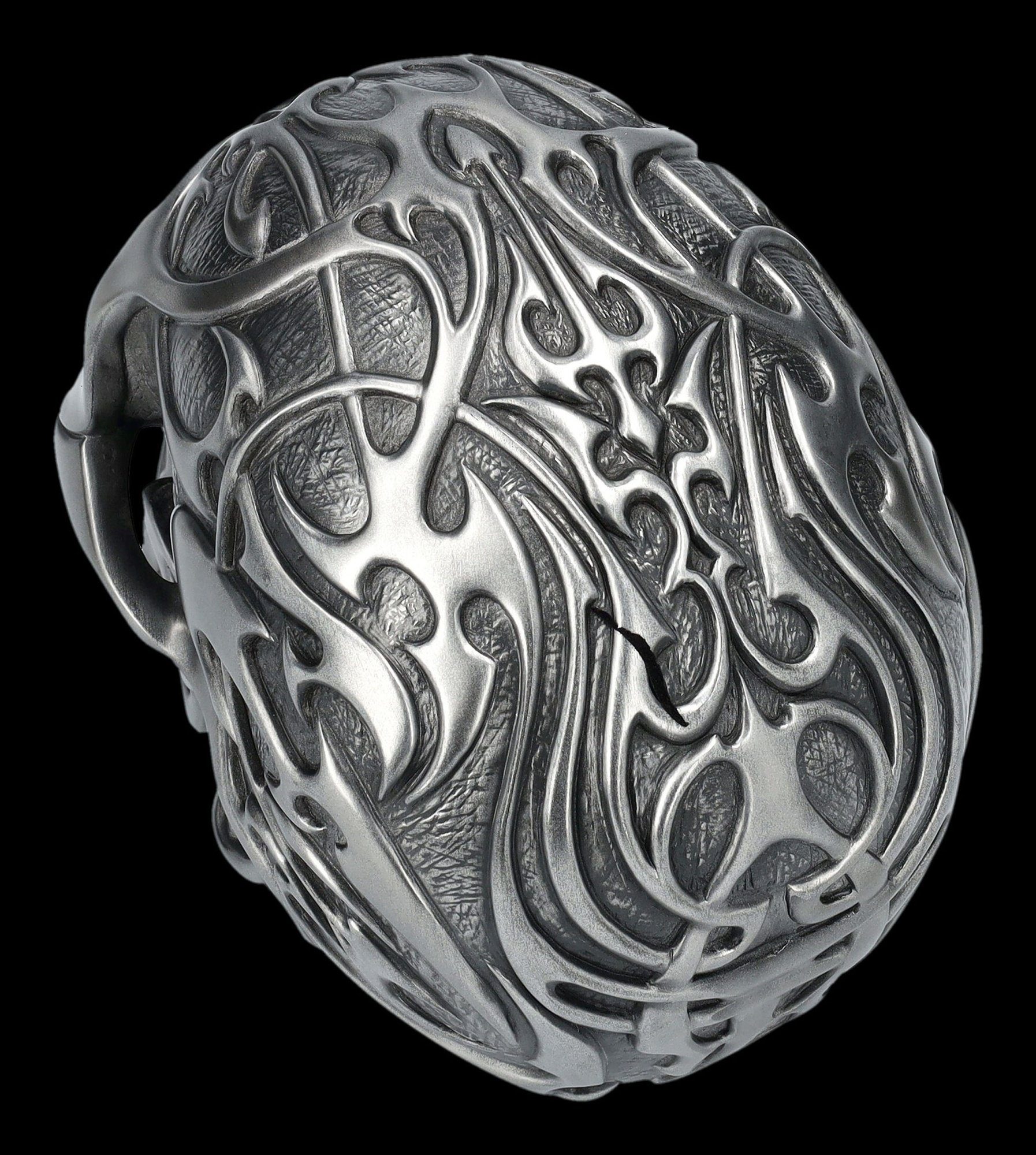 Totenkopf Totenschädel Figuren Dekoration Skull silber - Dekofigur Gothic Shop GmbH by Tribal Clinic Design -