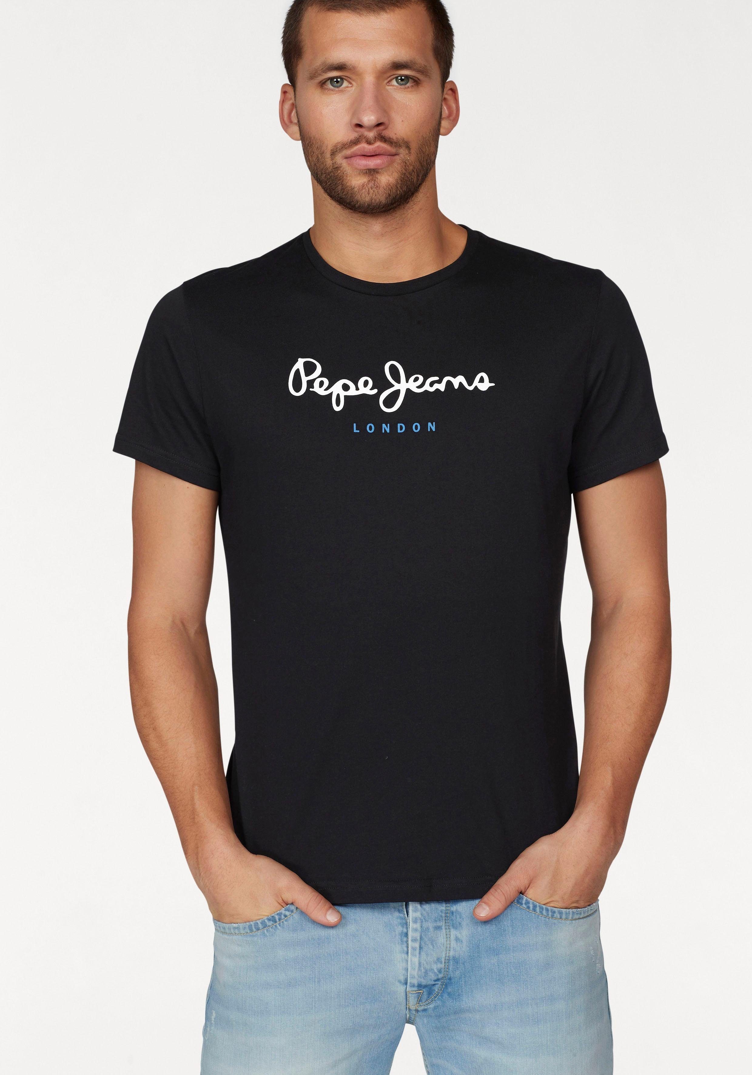 schwarz Jeans EGGO Pepe Rundhalsshirt