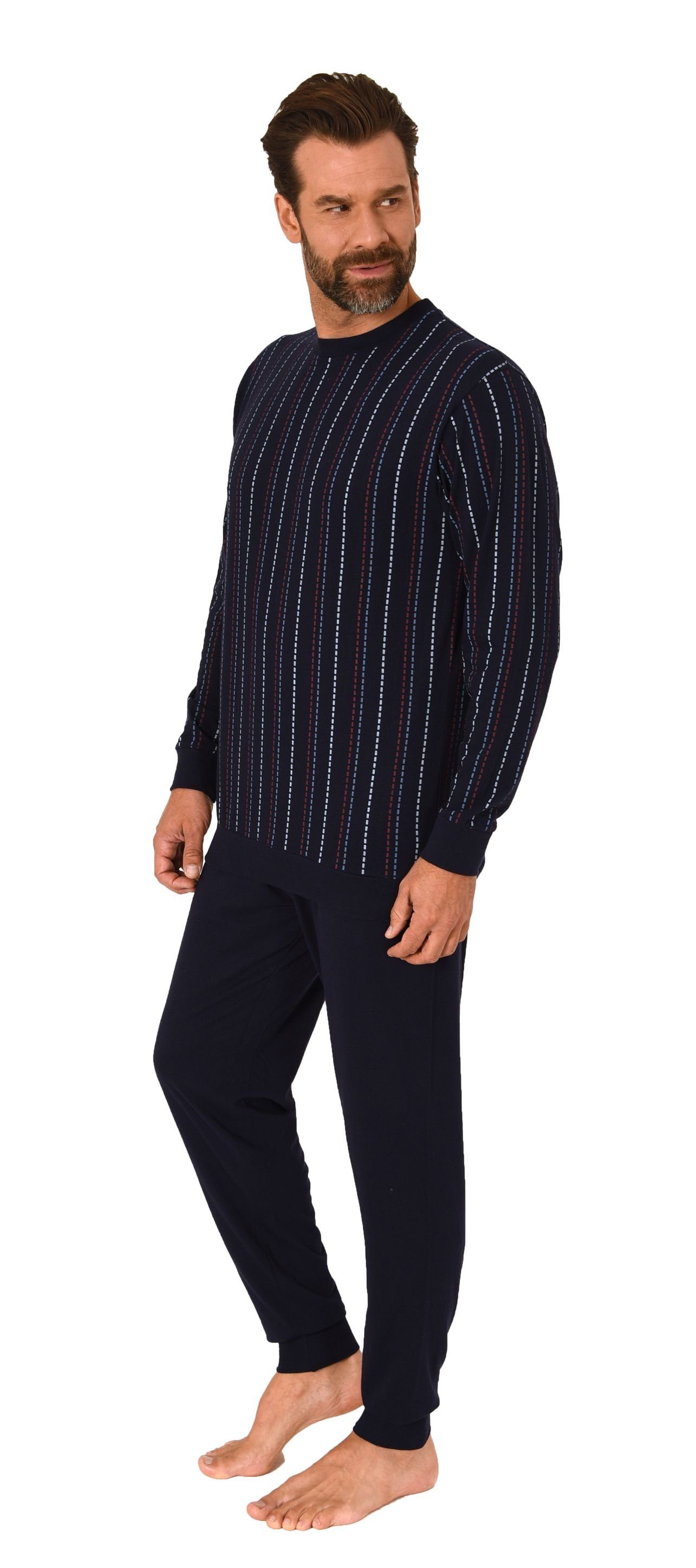 Normann Pyjama Herren langarm Schlafanzug mit günstig online kaufen