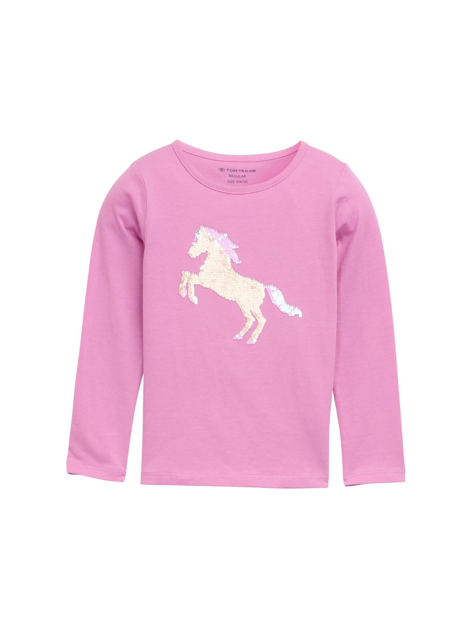 TOM TAILOR Langarmshirt Langarmshirt mit Wendepailletten günstig online kaufen