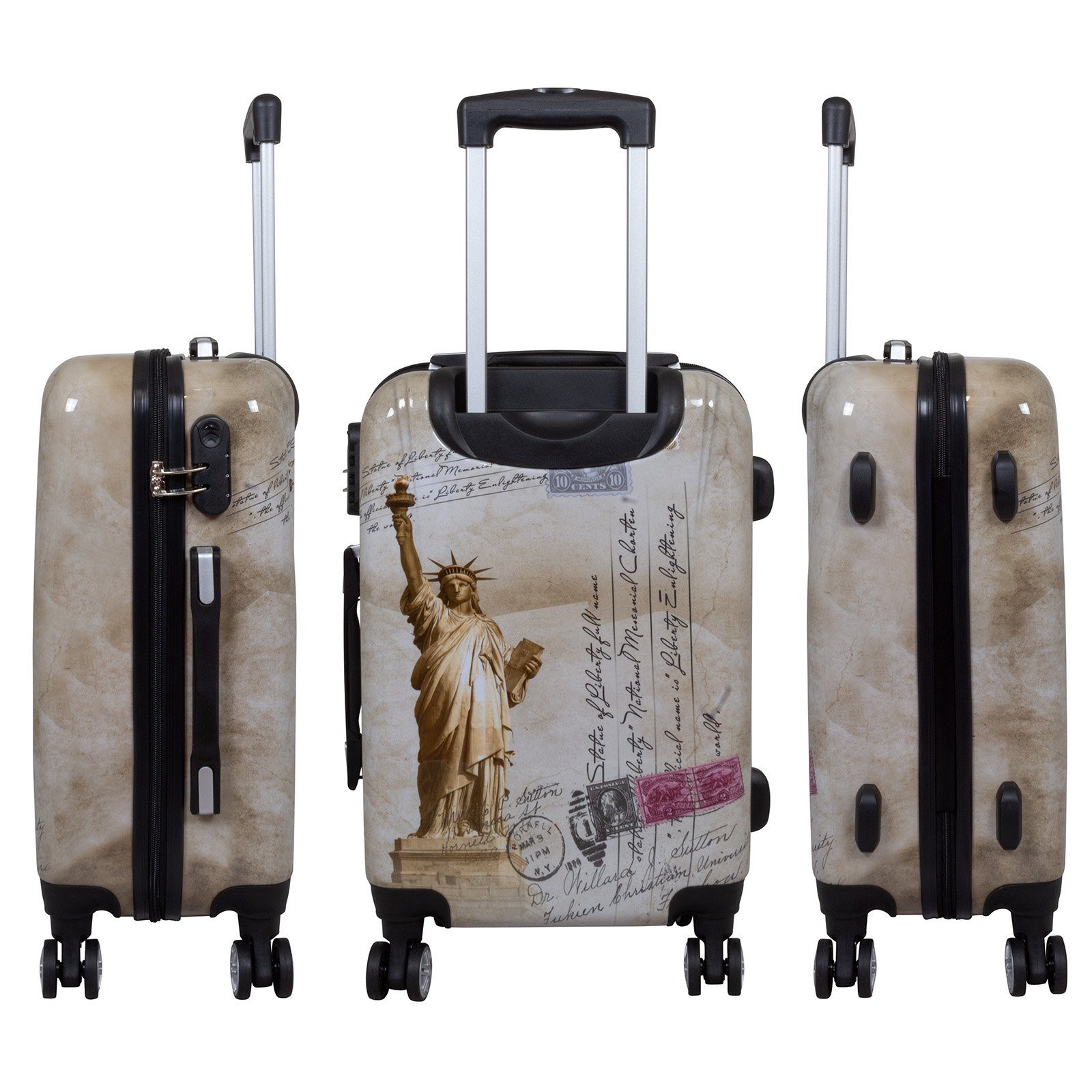Trendyshop365 Hartschalen-Trolley New York - Freiheitsstatue, günstig online kaufen