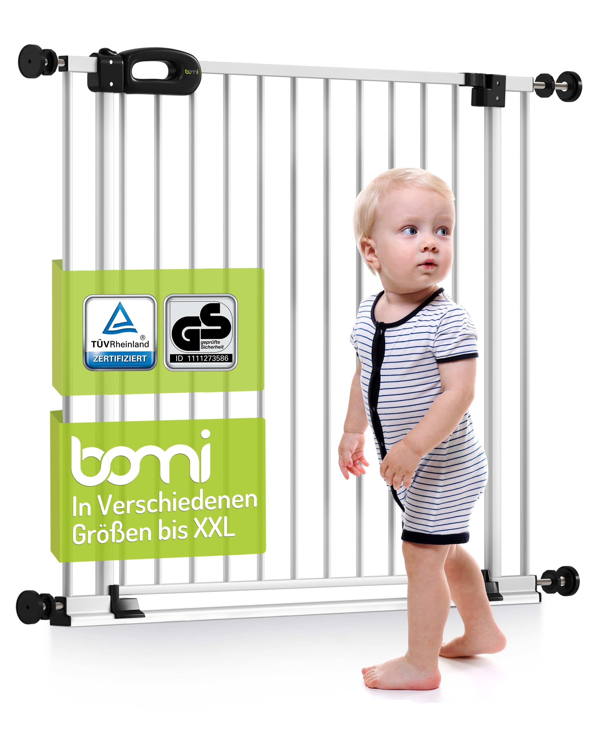 BOMI Türschutzgitter Treppenschutzgitter Merle Flatstep, Babygitter flacher günstig online kaufen
