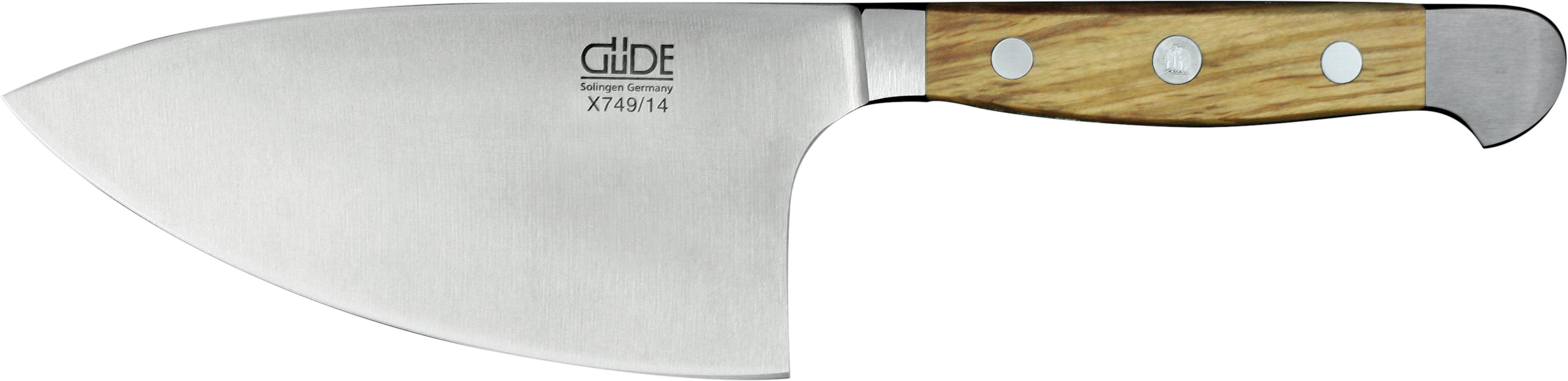 Güde Messer Solingen Kräutermesser Güde Alpha Kräutermesser Shark, Olivenholz