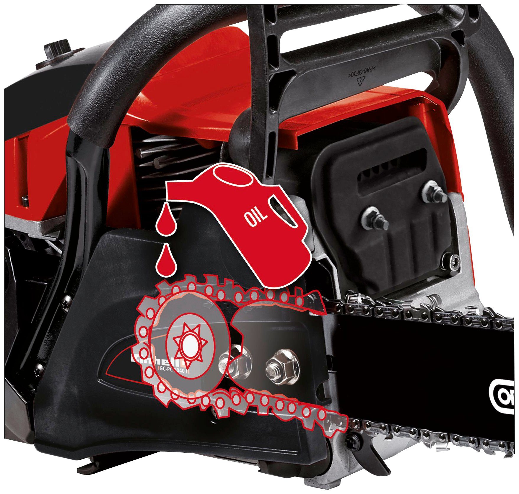 Einhell Benzin-Kettensäge GC-PC 2040 I, 40 cm Schwertlänge – Bild 3 von 5