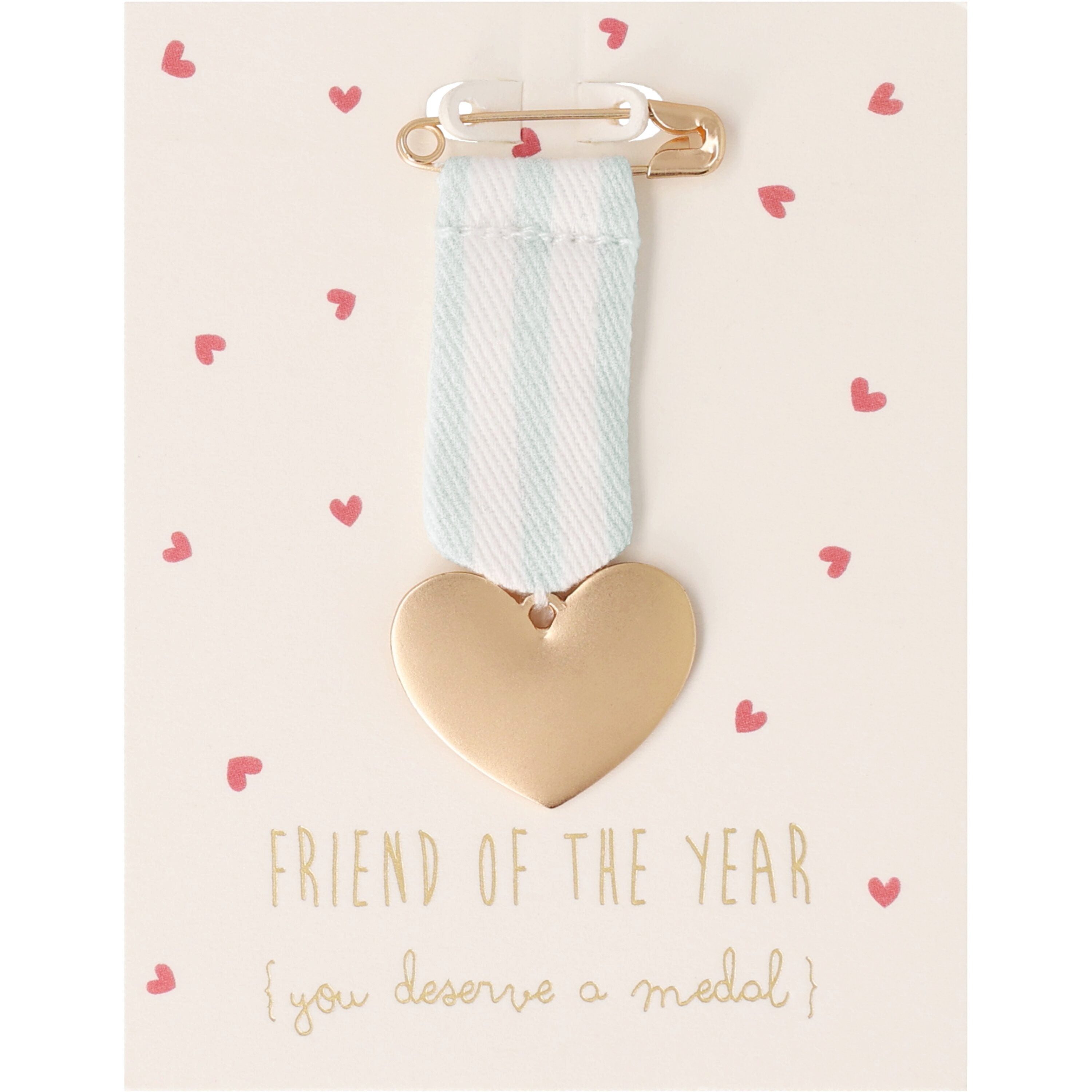 Räder Design Glückwunschkarte Orden Herz- Friend of the year von räder design zum Anhängen Maße L.5