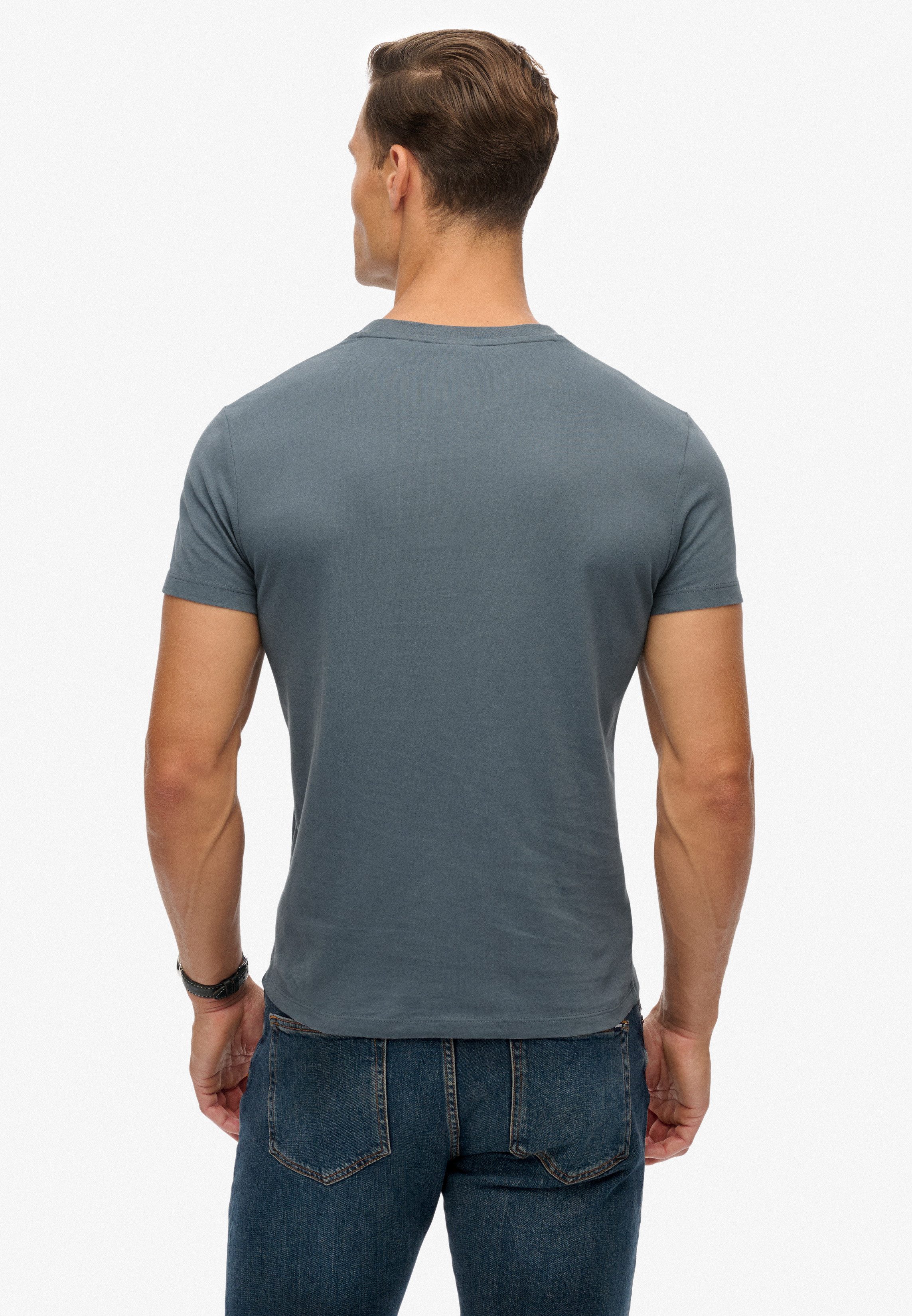 Superdry Rundhalsshirt ESSENTIAL LOGO EMB TEE Baumwolle, slim fit günstig online kaufen