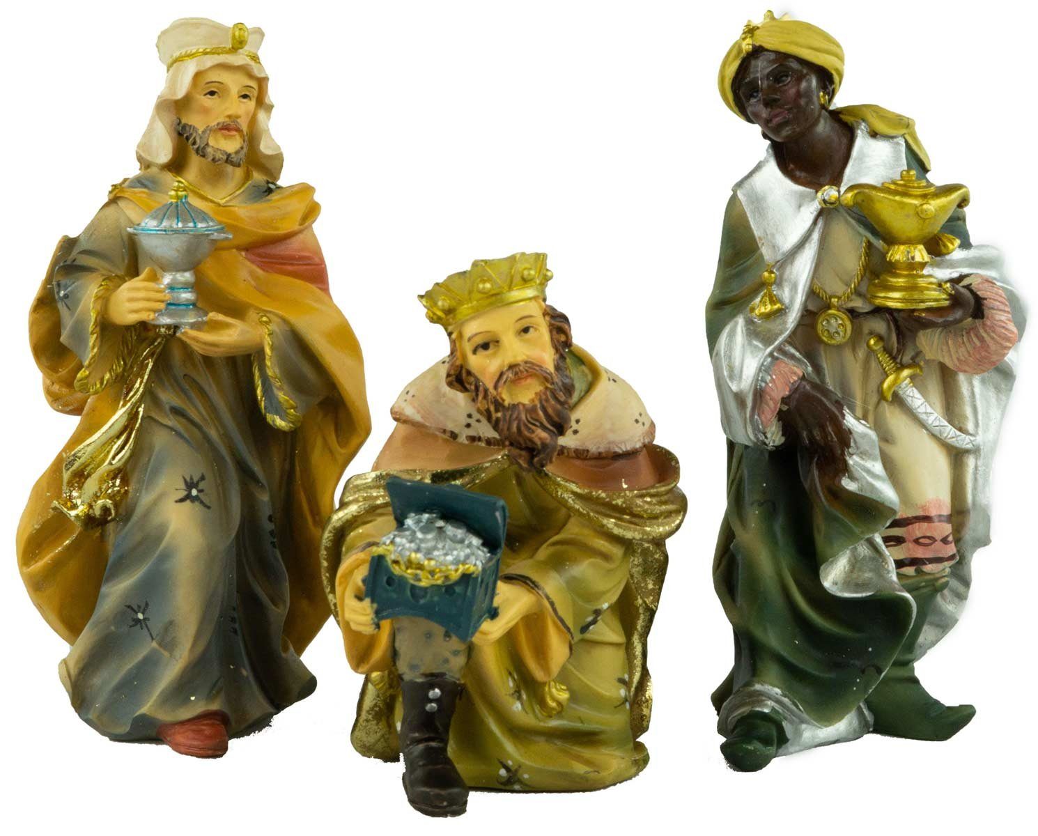 wunderschön 12-tlg), 12 Krippenfigur 15 handbemalte K ca. 077 12-tlg., Krippenfiguren cm, (Set, St., Krippenursel Krippenfiguren