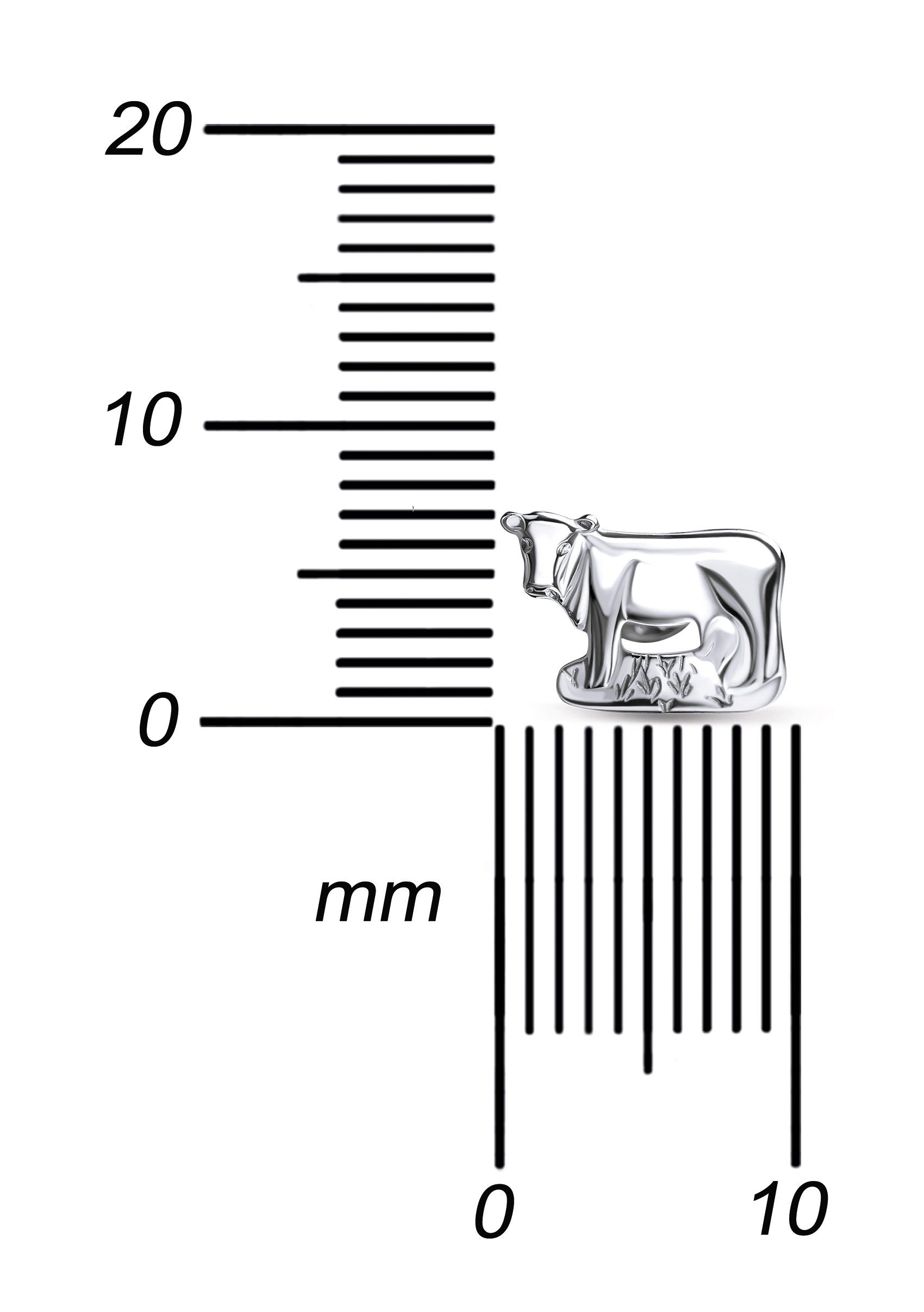 JEVELION Paar Ohrstecker Kuh 925 Silber günstig online kaufen