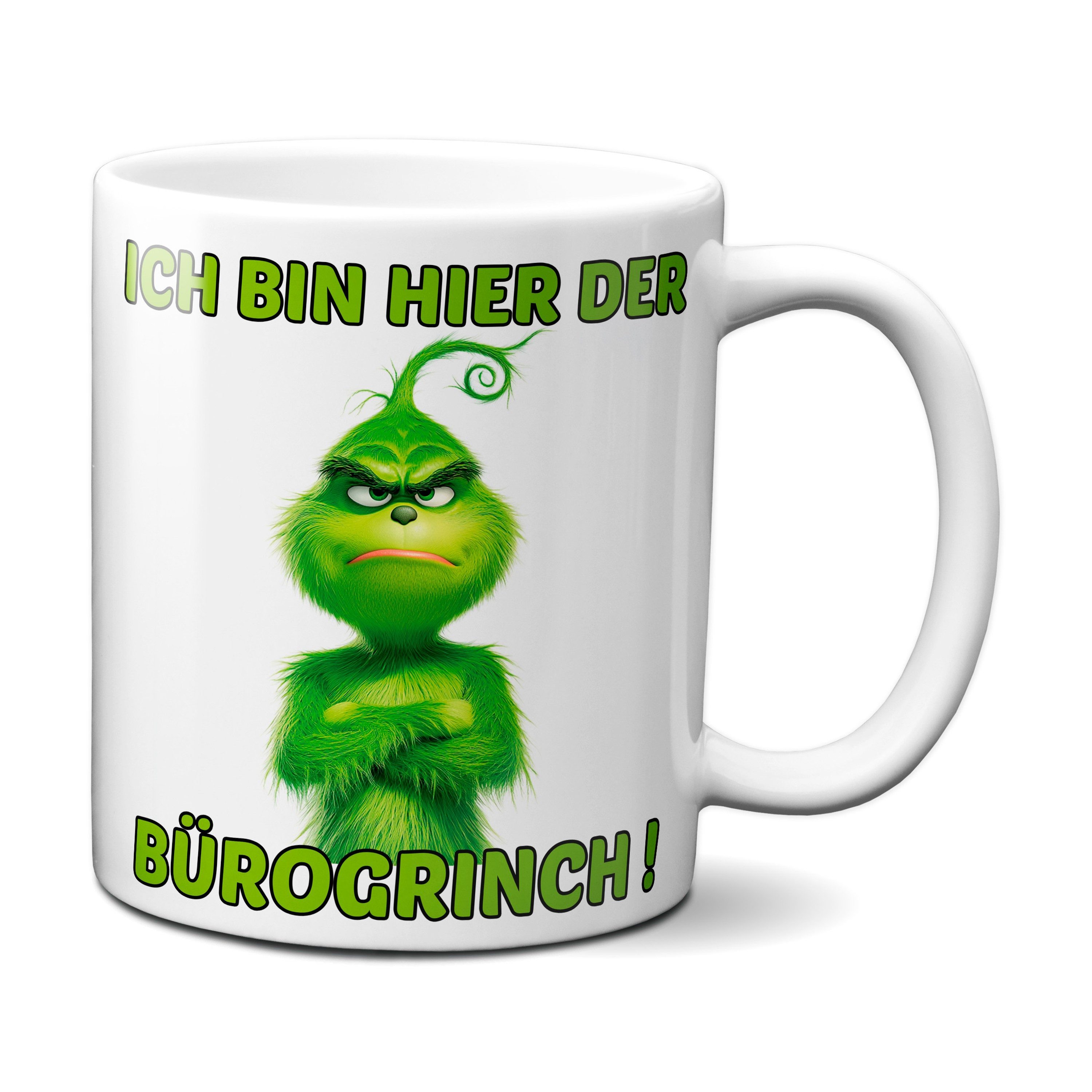 Grinch Tasse Mit Namen Personalisiert – Lustige Anti-Weihnachten Tasse Grün | Weihnachtsgeschenk, Wichtelgeschenk
